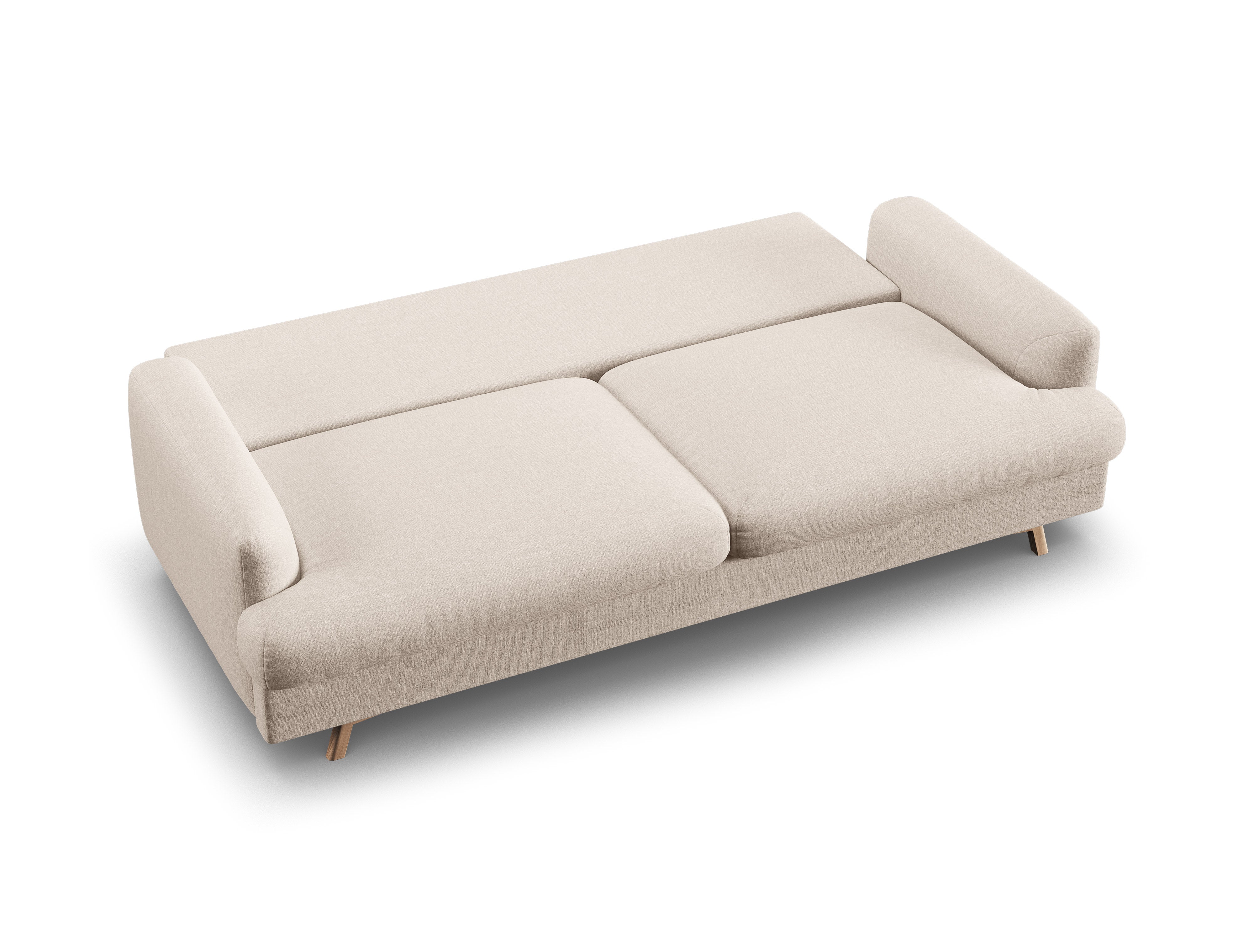 Sofa 3-Sitzer mit Schlaffunktion NAOMI beige