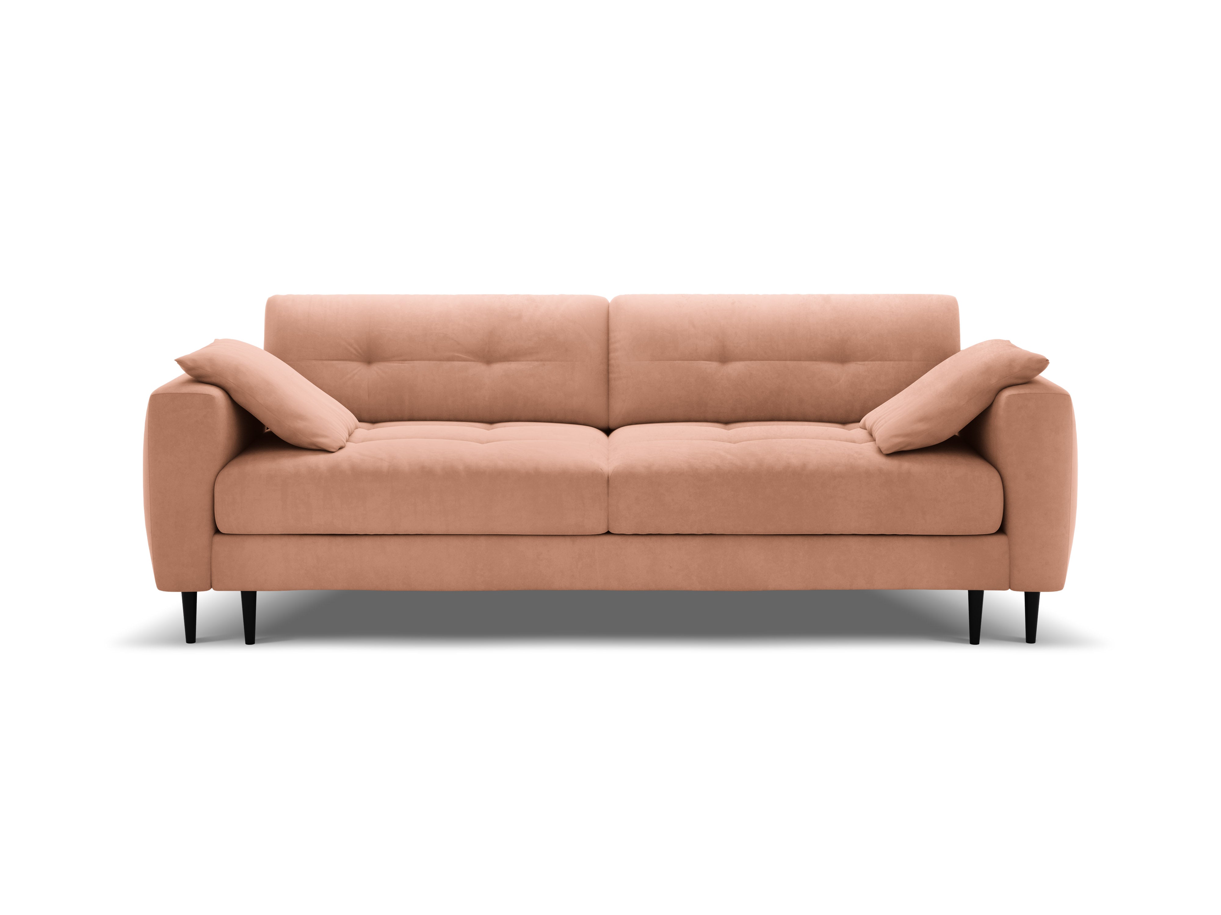 Sofa aus Samt für 3 Personen mit Schlaf-Funktion BEMY rosa