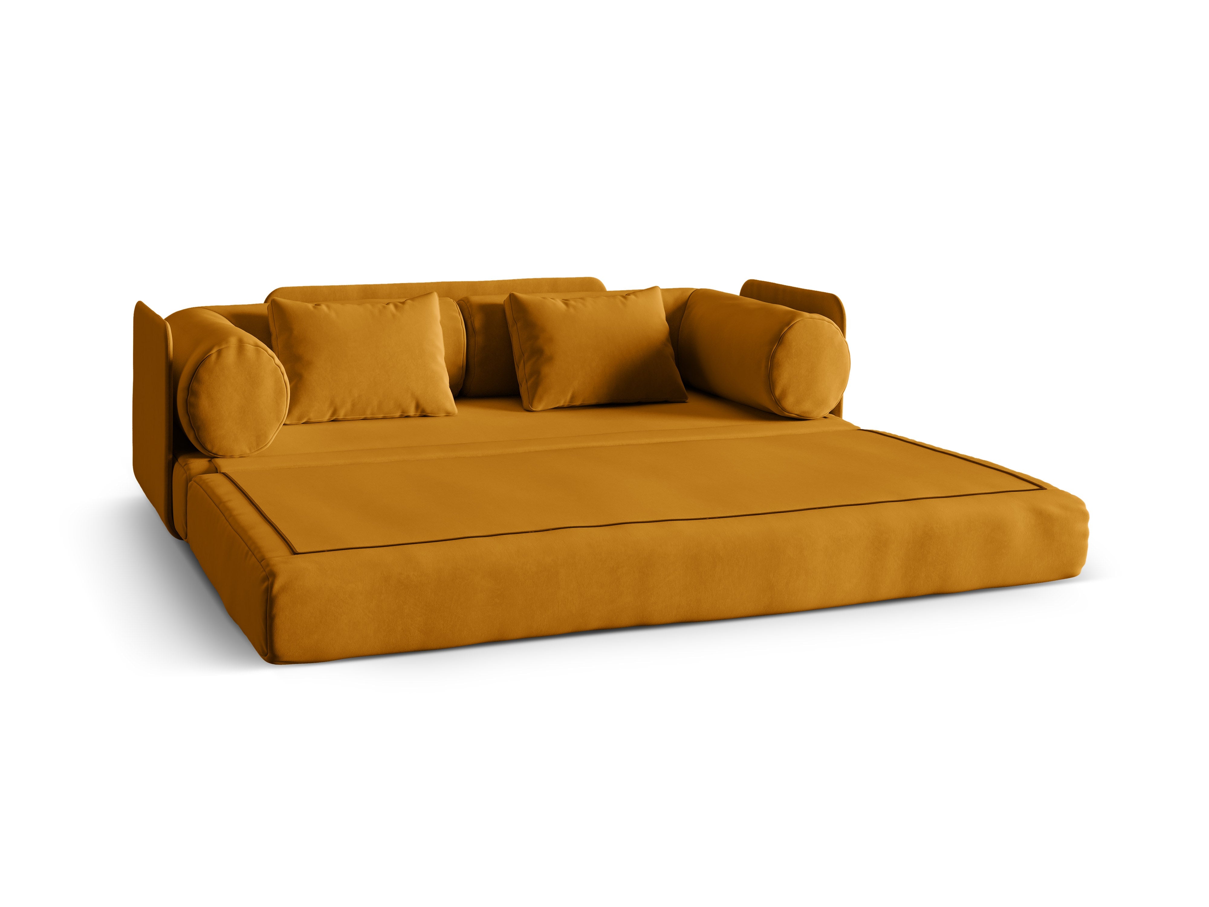 Sofa DREAMY 3-Sitzer mit Schlaffunktion in Gelb