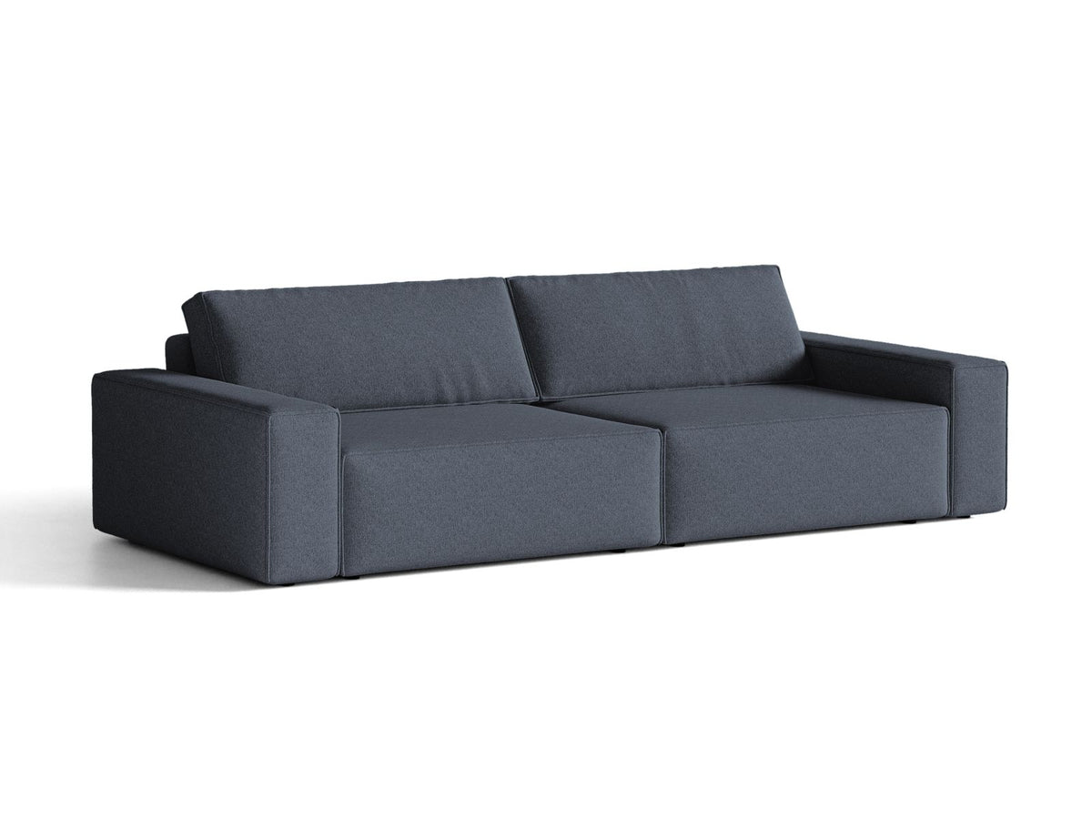 Sofa 3-osobowa z funkcją spania JODIE niebieski – ujęcie 3