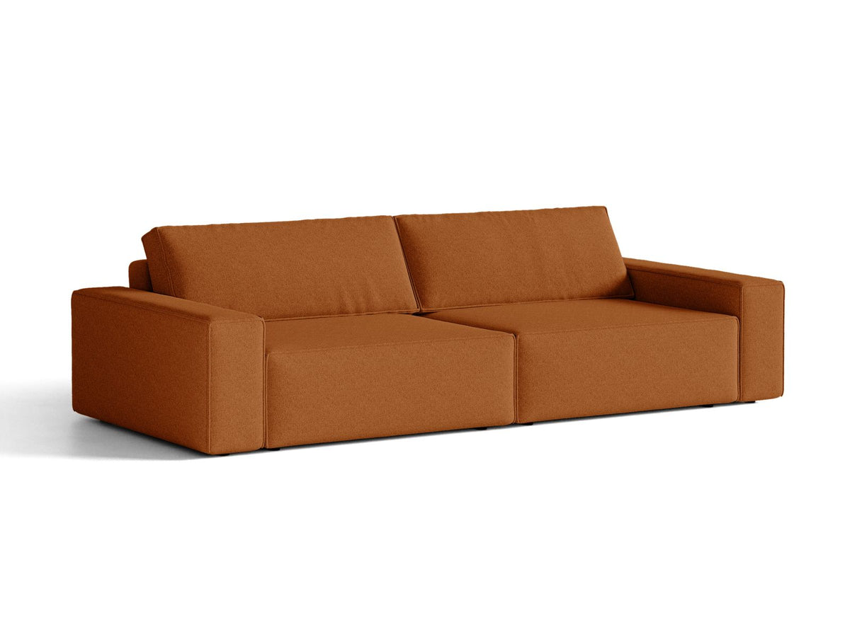 Sofa 3-osobowa z funkcją spania JODIE terakota – ujęcie 3