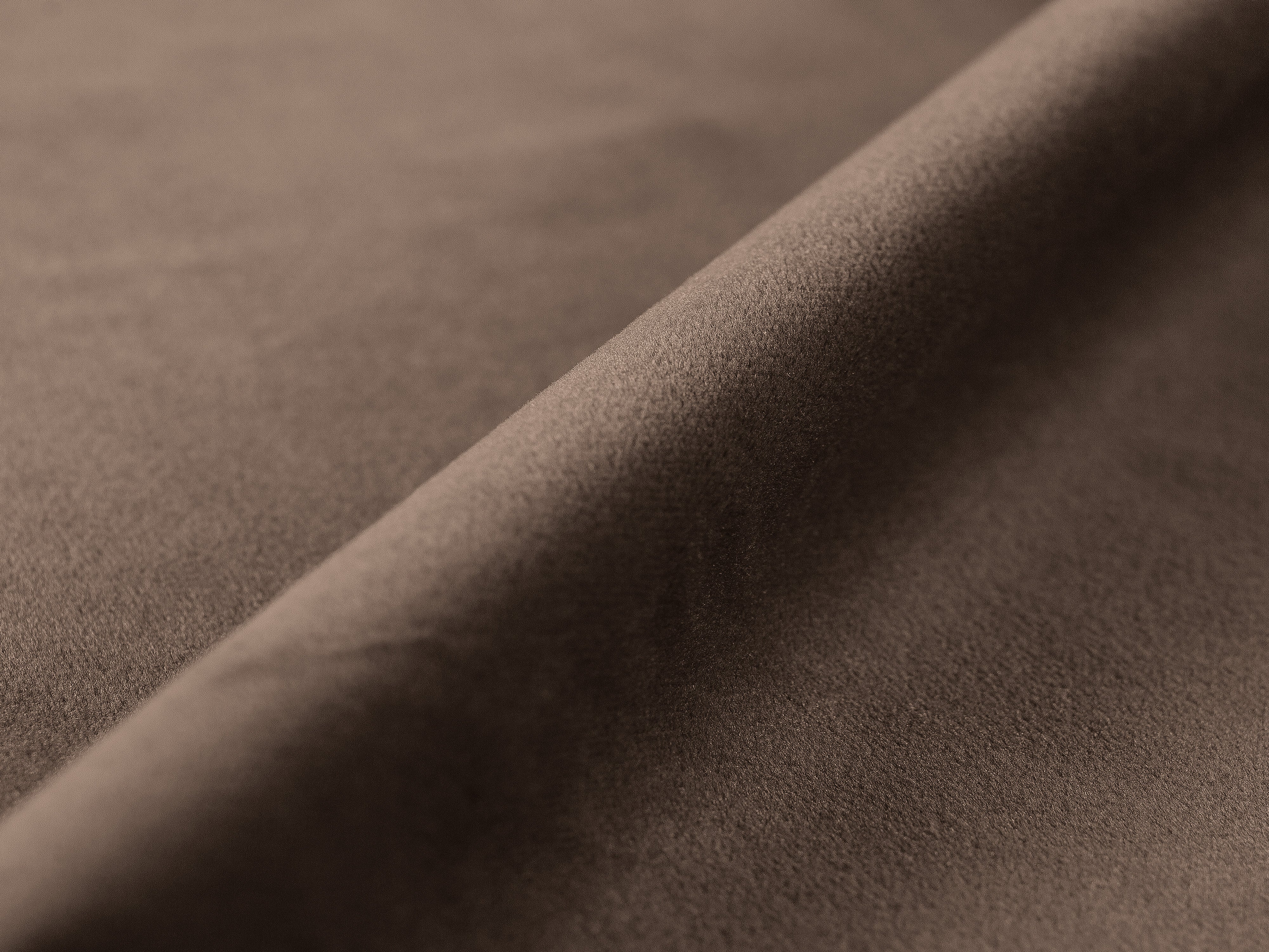 Sofa aus Samt für 3 Personen mit Schlaf-Funktion VICTOR schokoladenbraun