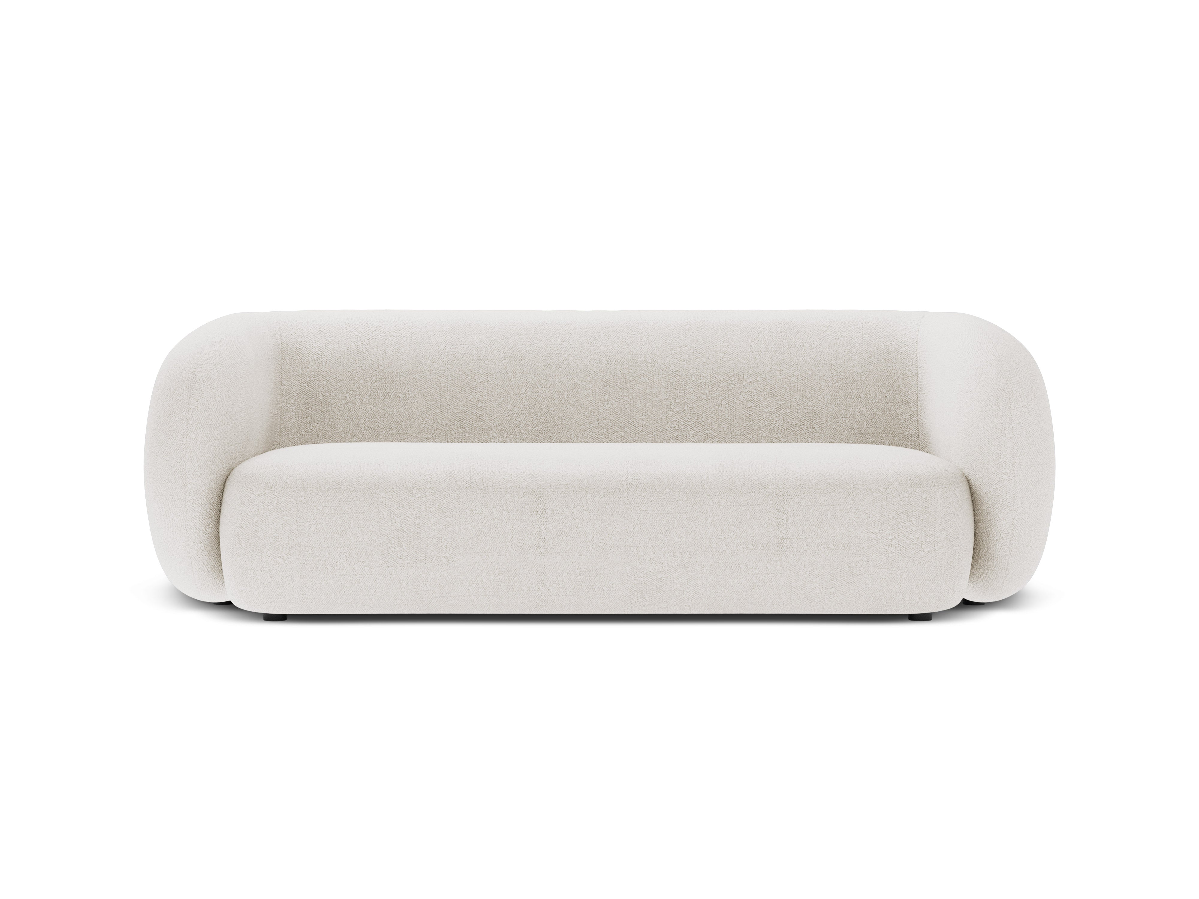 3-seater Sofa KATE white boucle