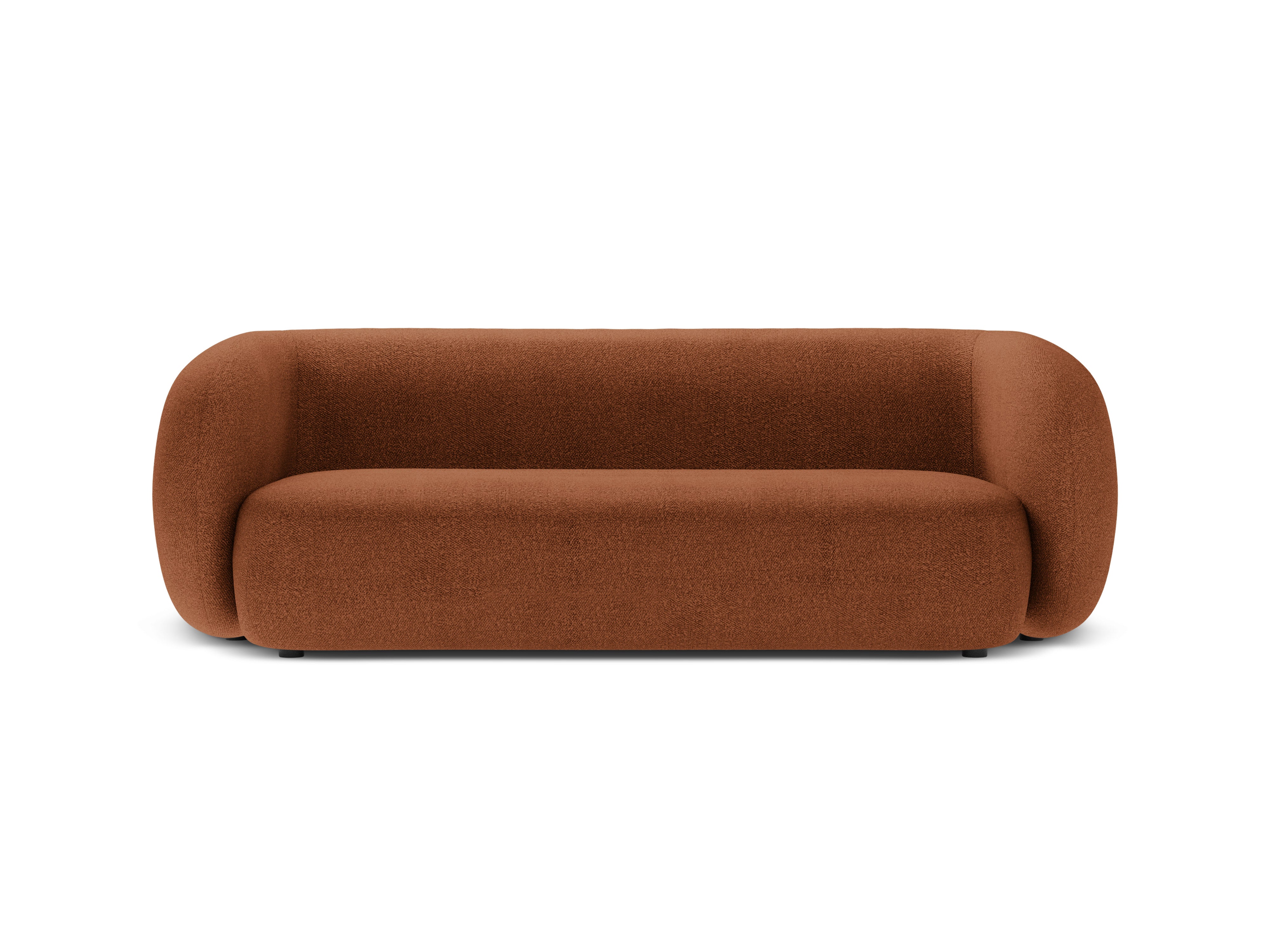 Sofa 3-Sitzer KATE terrakotta Boucle