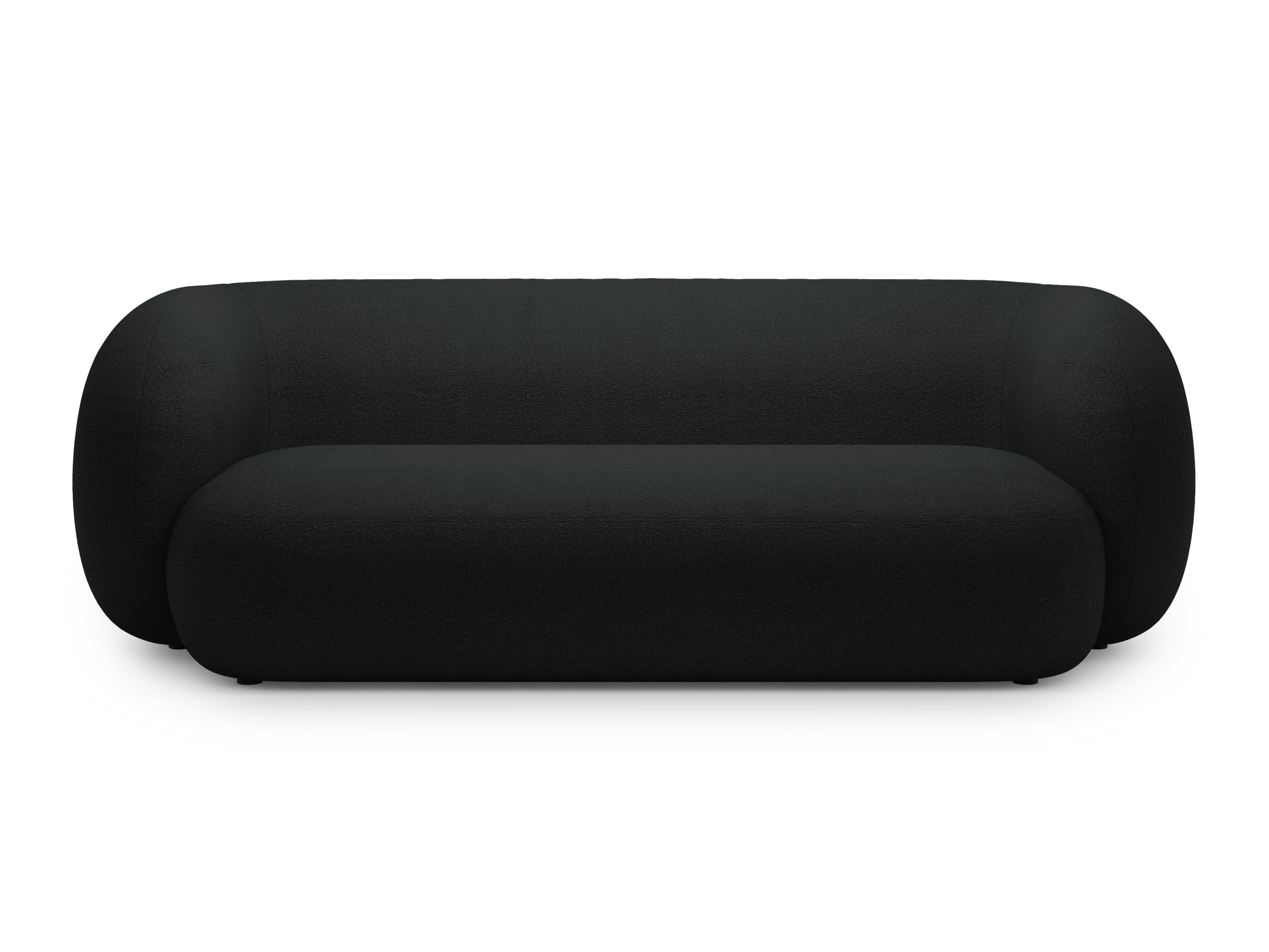 Sofa 3-Sitzer KATE schwarz Boucle [Monika] [Amelia spr]