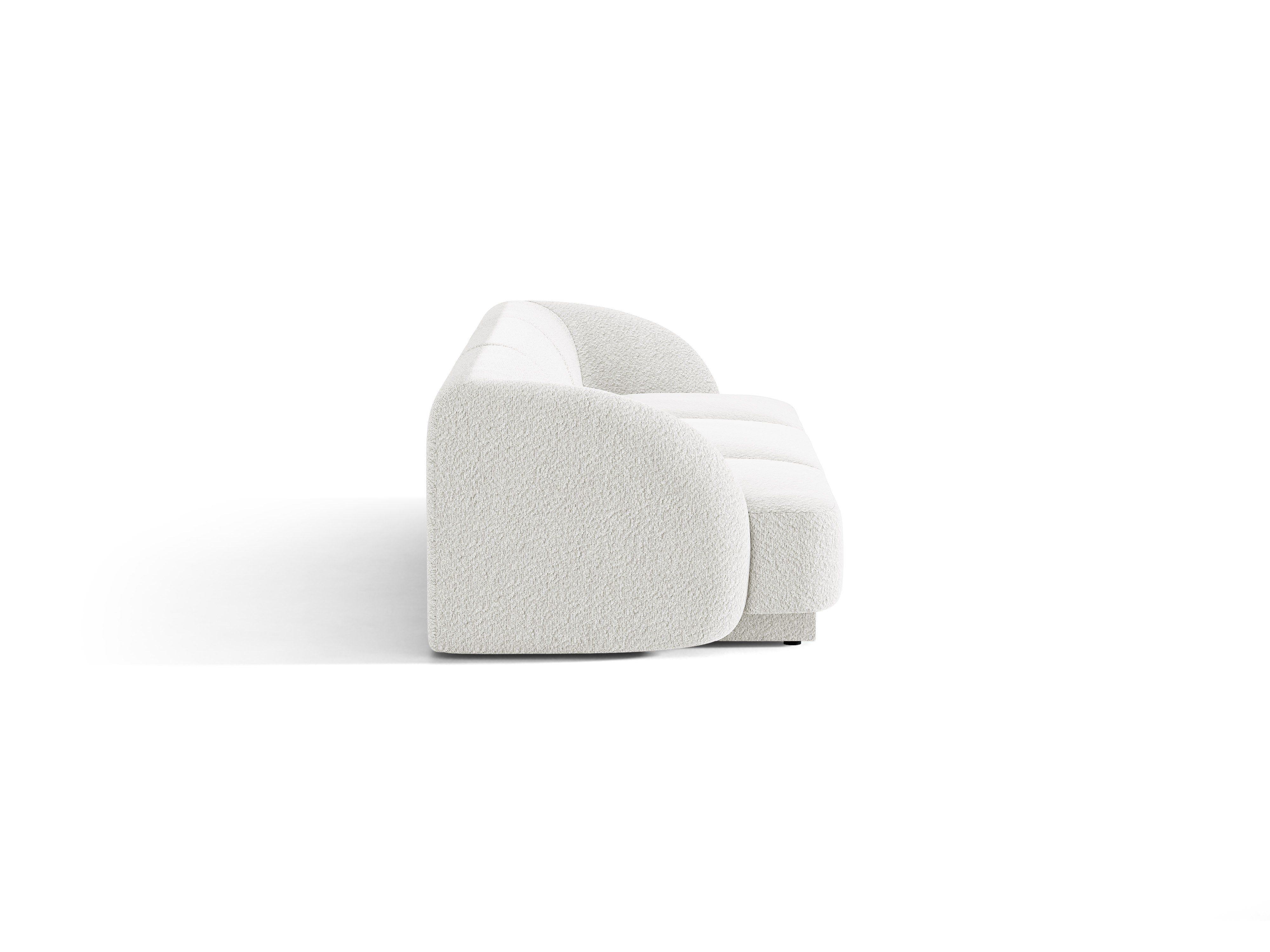 Sofa 3-Sitzer MILEY weiß Boucle