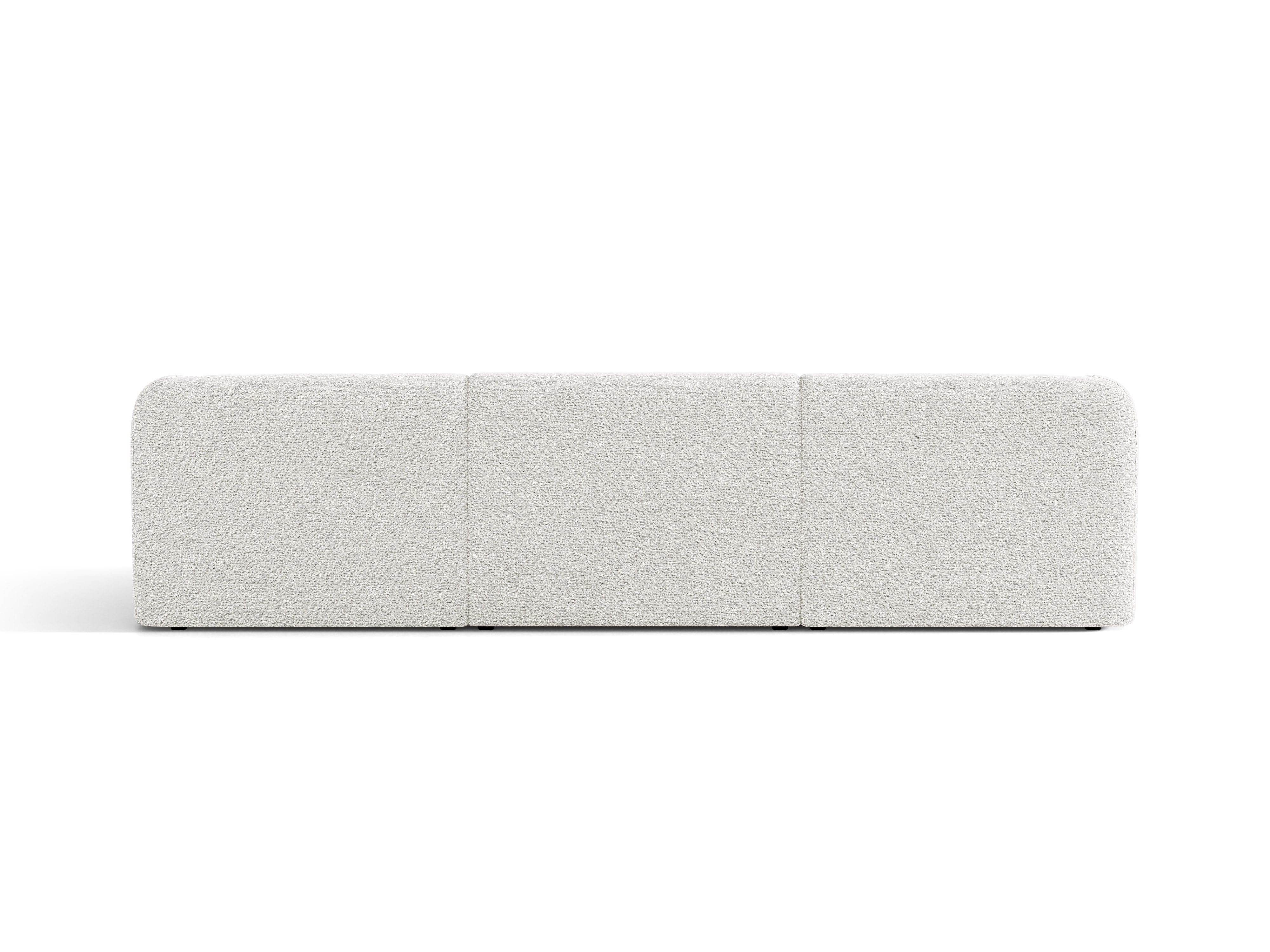 Sofa 3-Sitzer MILEY weiß Boucle
