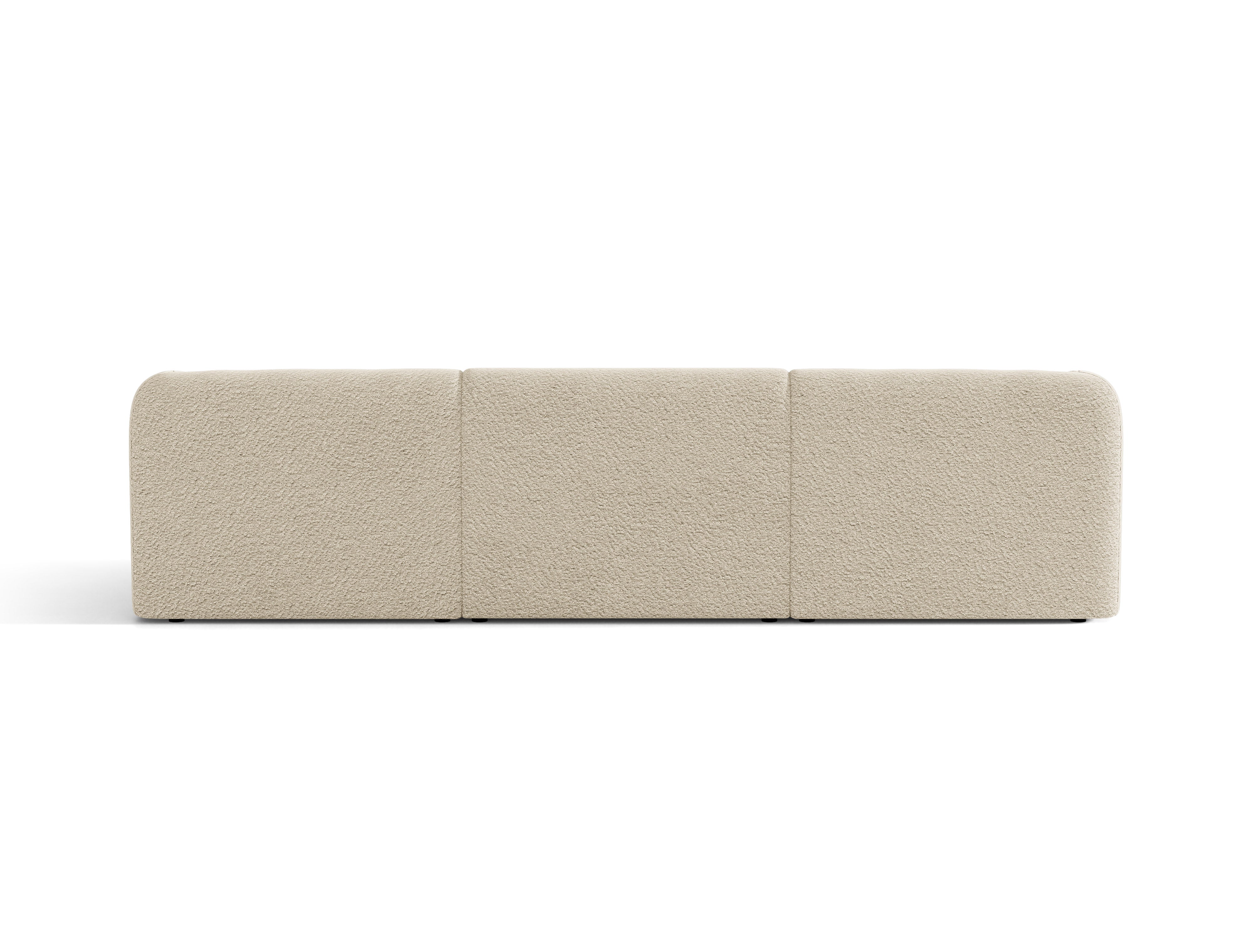 Sofa 3-Sitzer MILEY beige Boucle