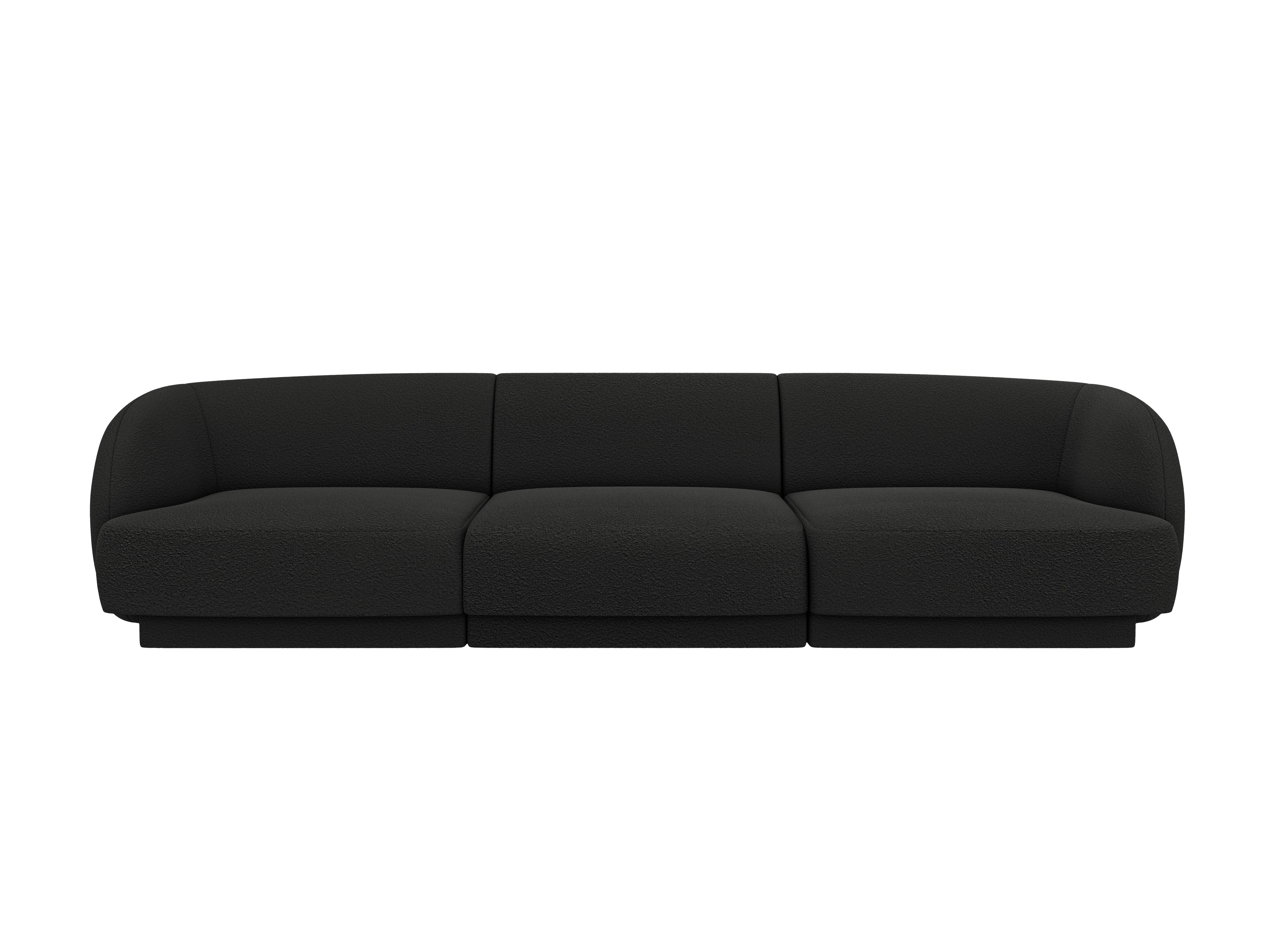 Sofa 3-osobowa MILEY czarny szenil