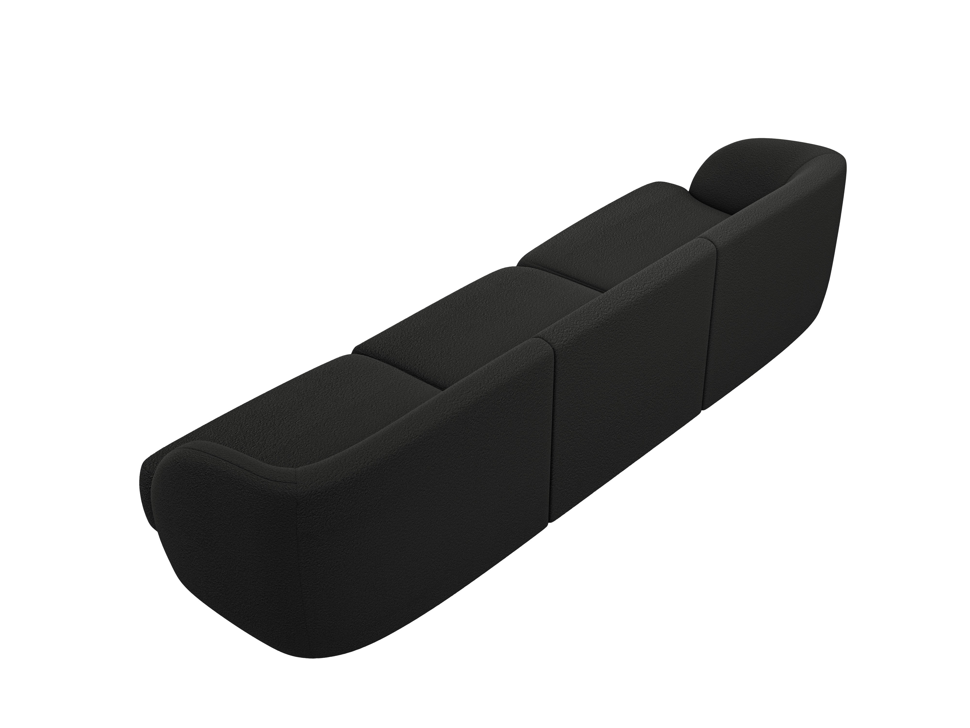 Sofa 3-osobowa MILEY czarny boucle