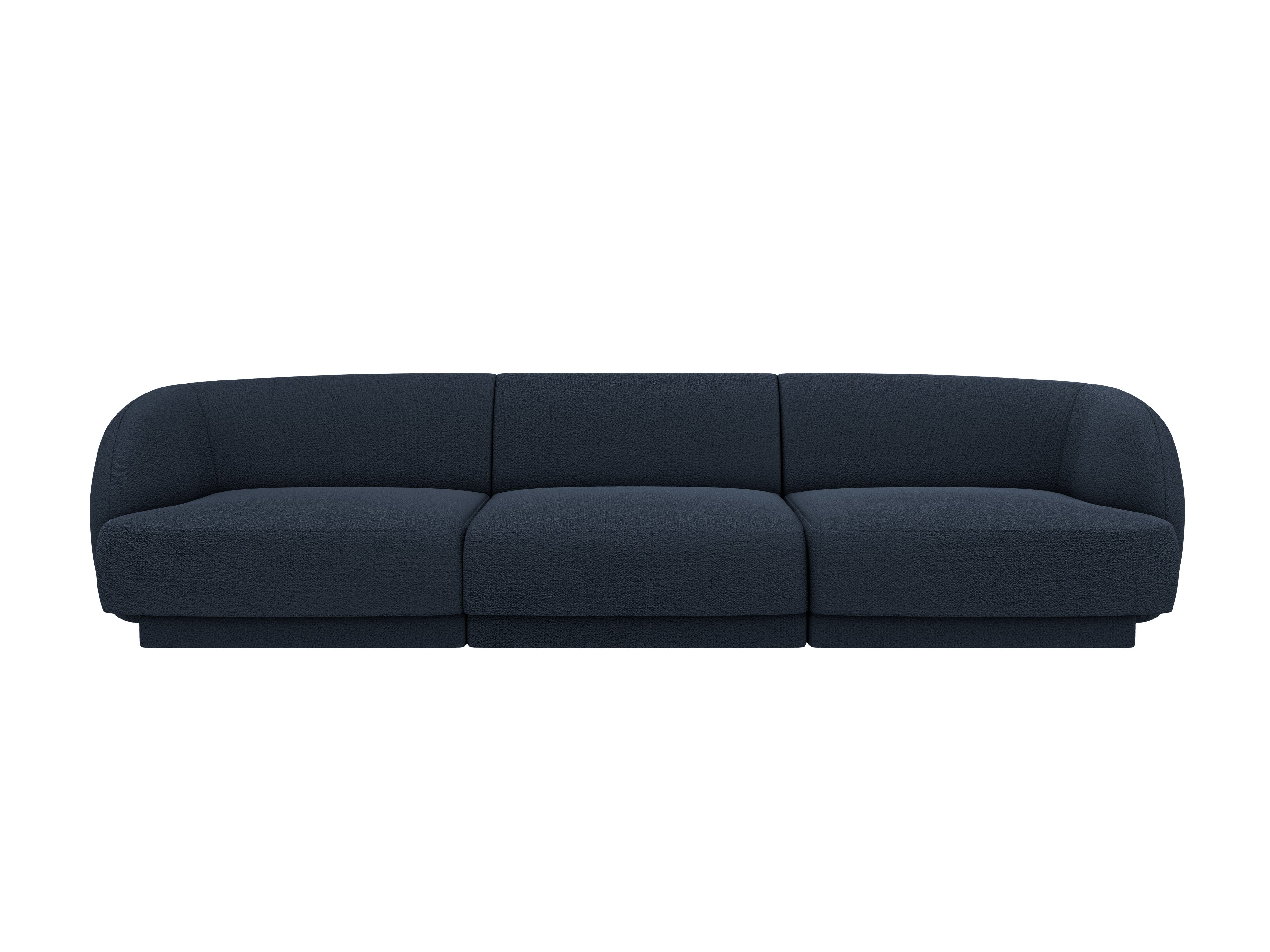 Sofa 3-osobowa MILEY ciemnoniebieski boucle