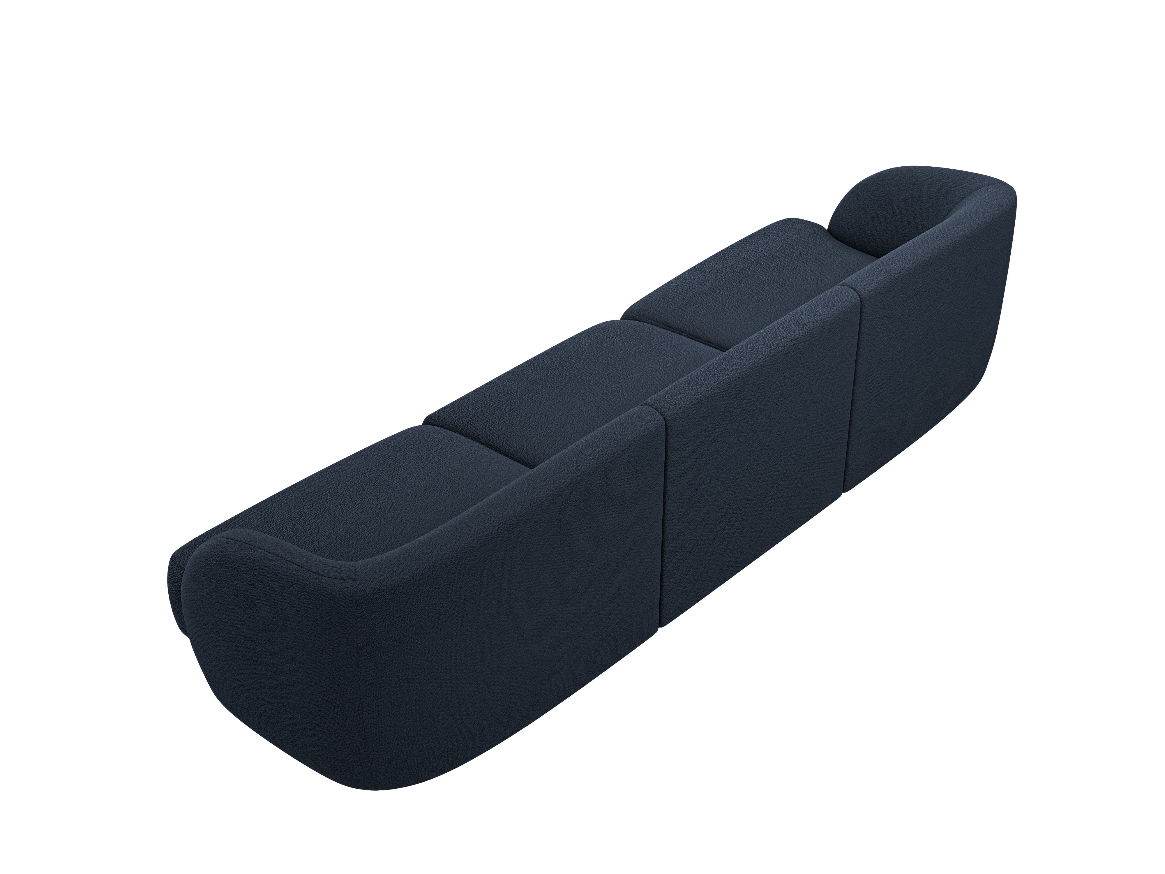Sofa 3-osobowa MILEY ciemnoniebieski boucle
