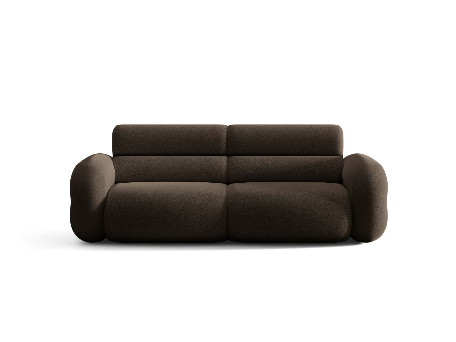 Sofa für 3 Personen NEO in braunem Boucle