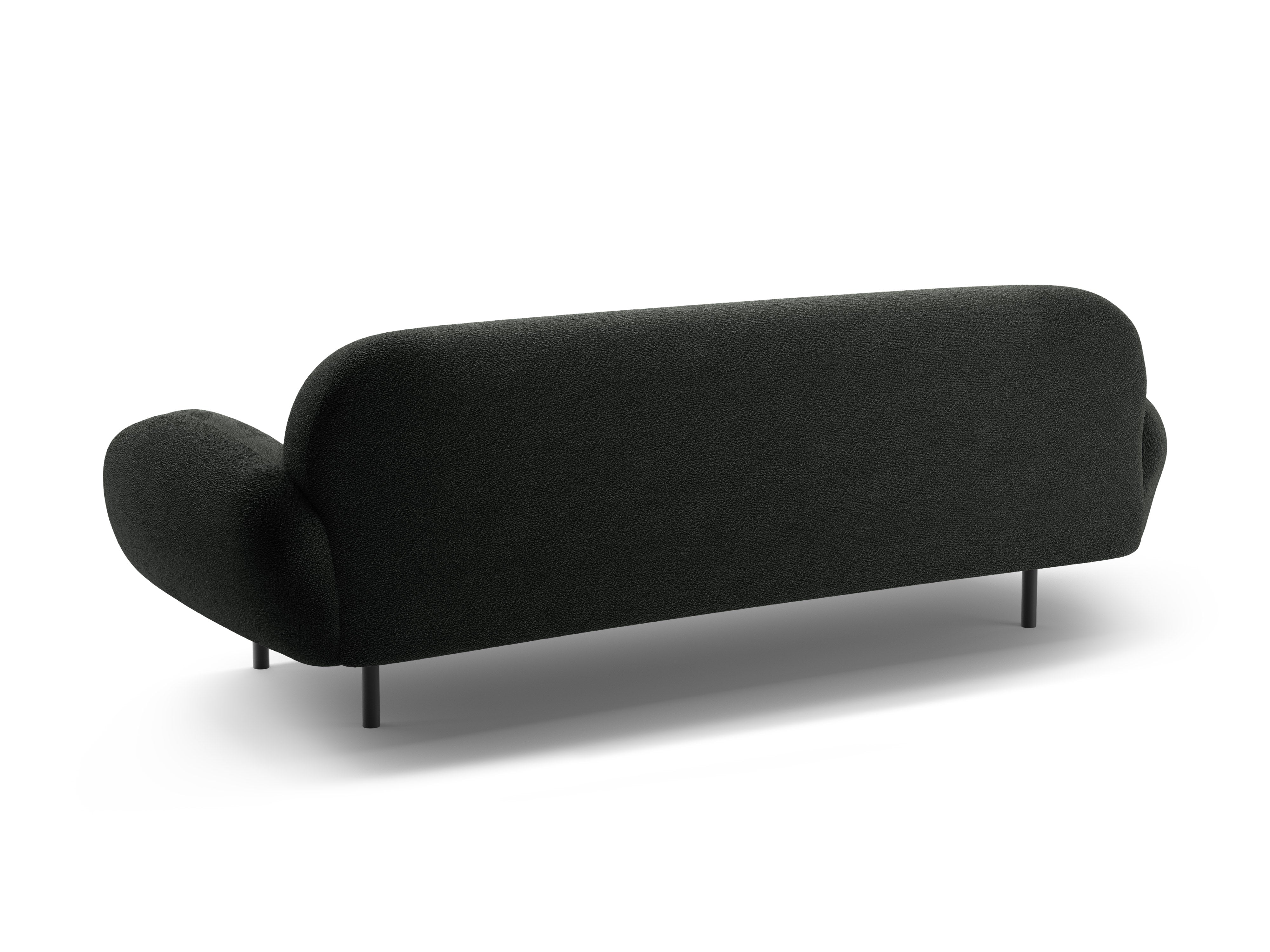 Sofa 3-Sitzer POPPY schwarz Boucle