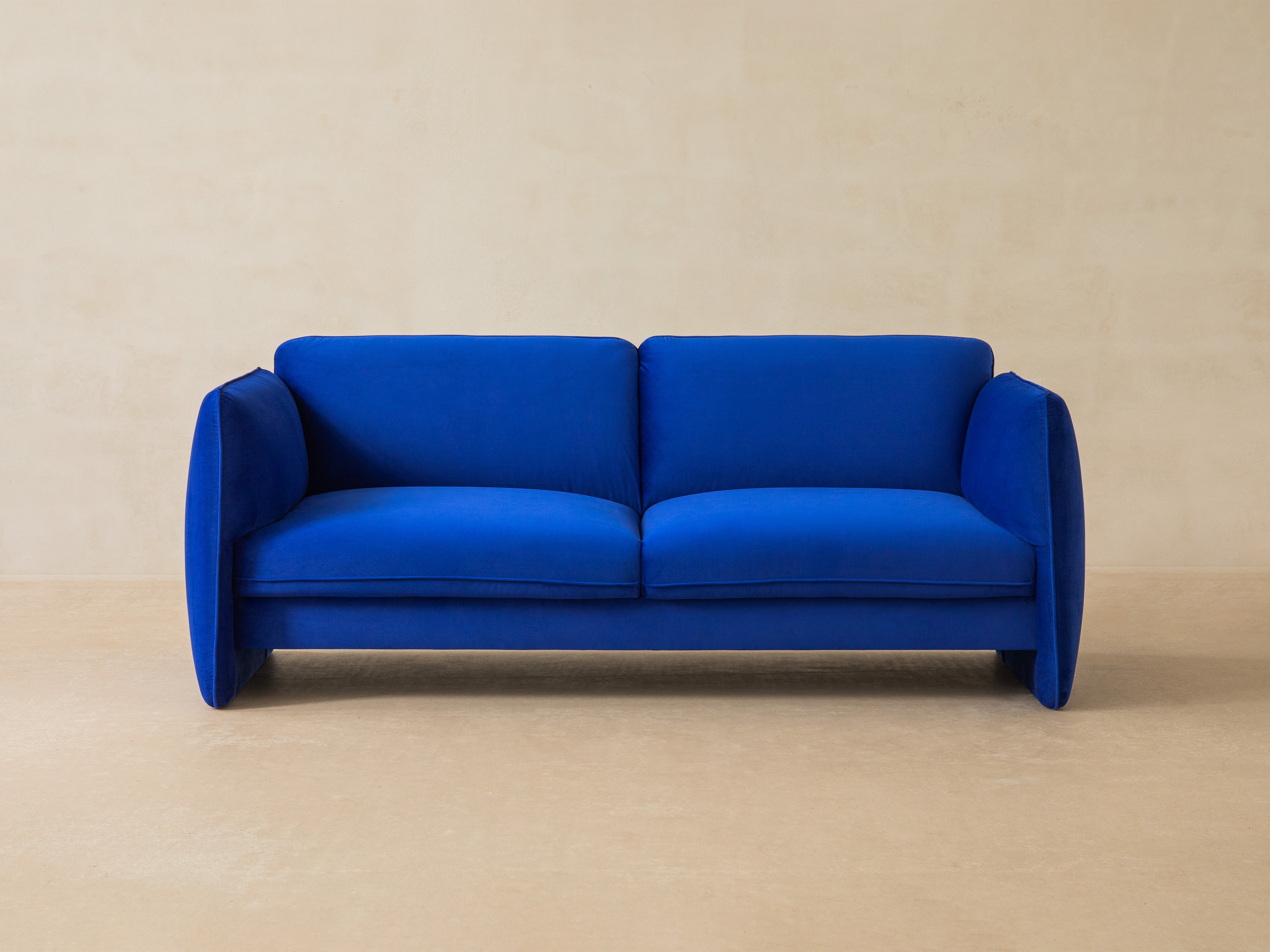 Sofa aksamitna 2-osobowa GEORGIA czekoladowy