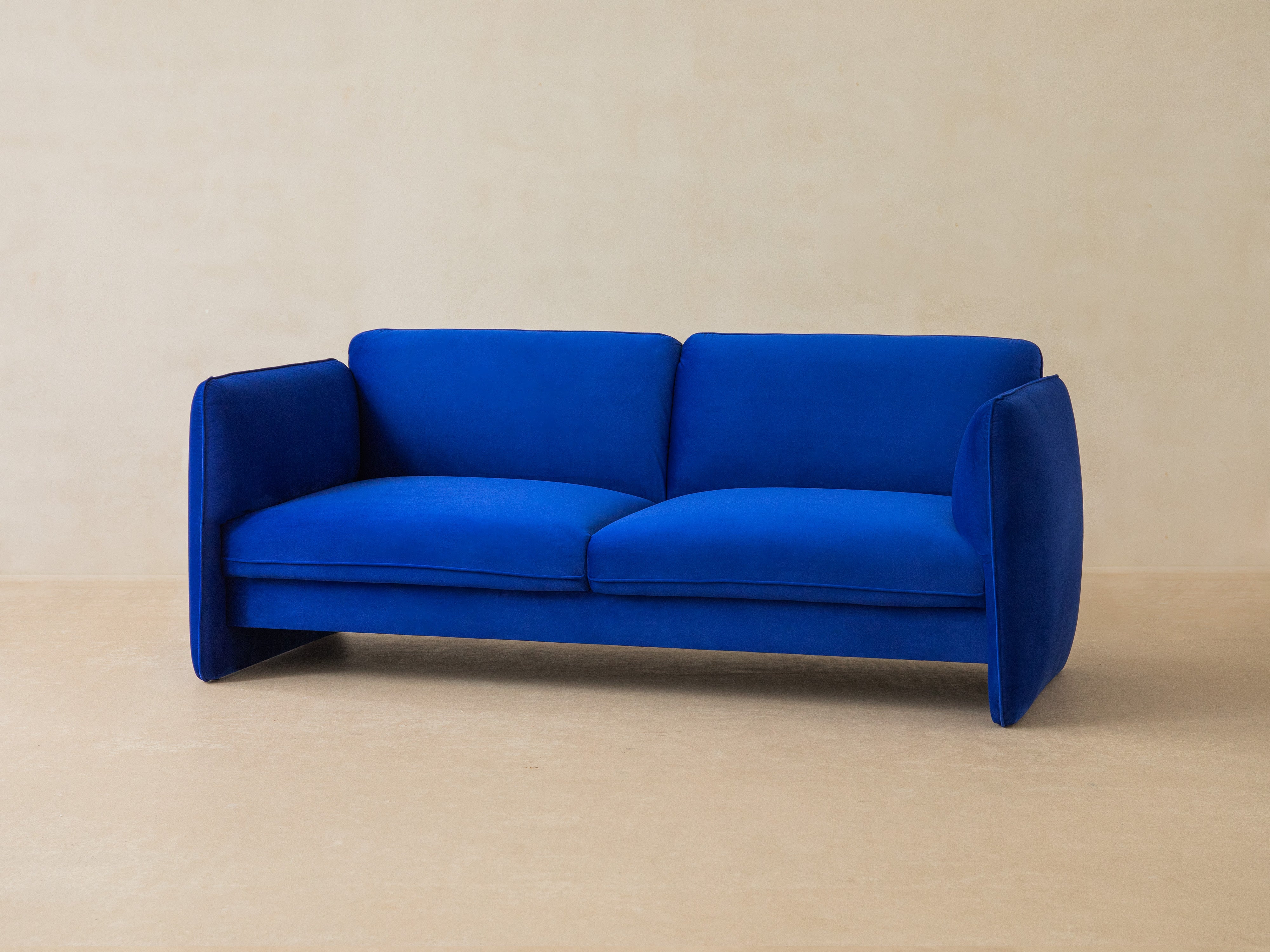 Sofa aksamitna 2-osobowa GEORGIA czekoladowy