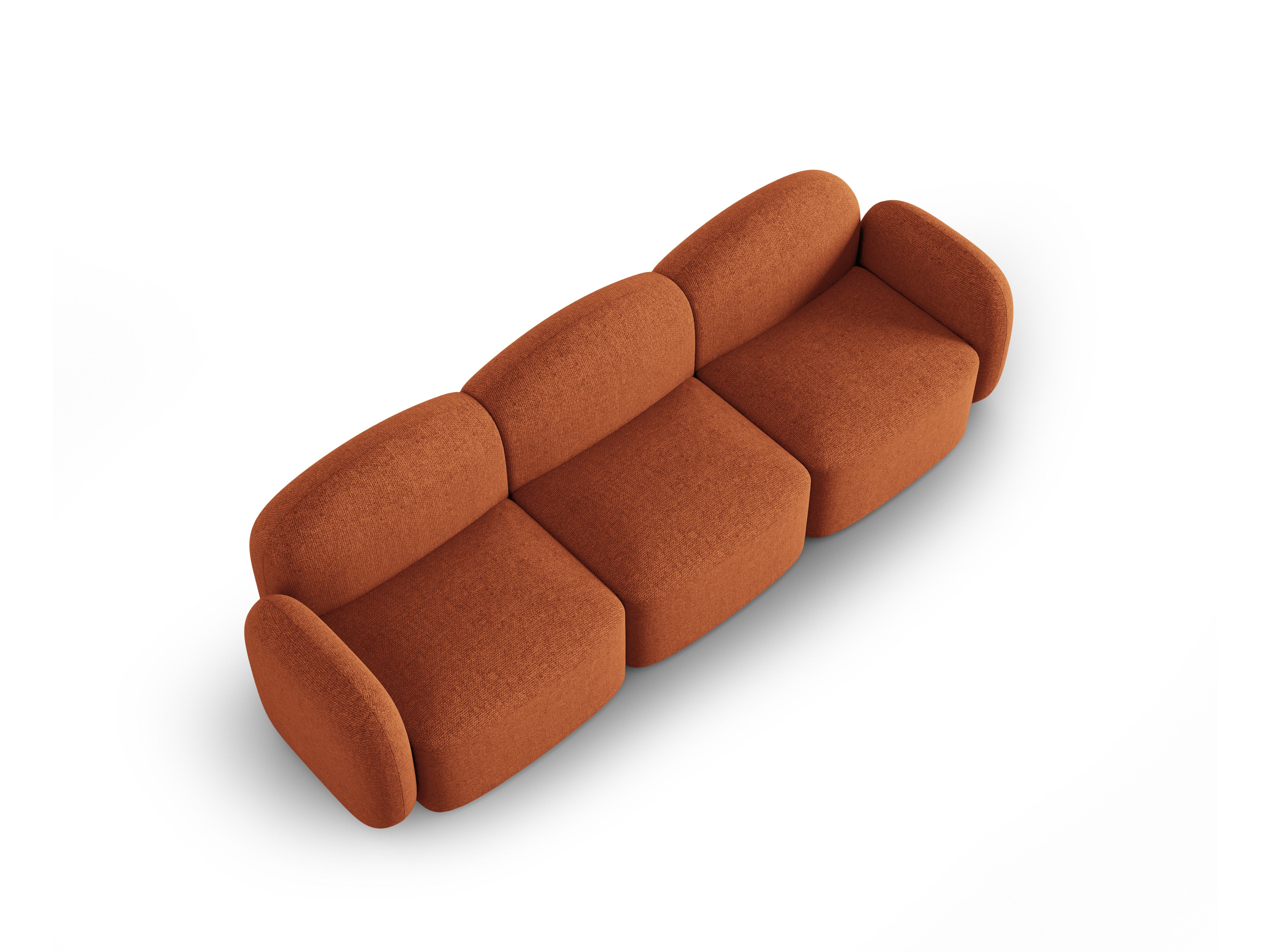 Sofa 3-osobowa BLAIR szenil terracotta melanż Micadoni    Eye on Design