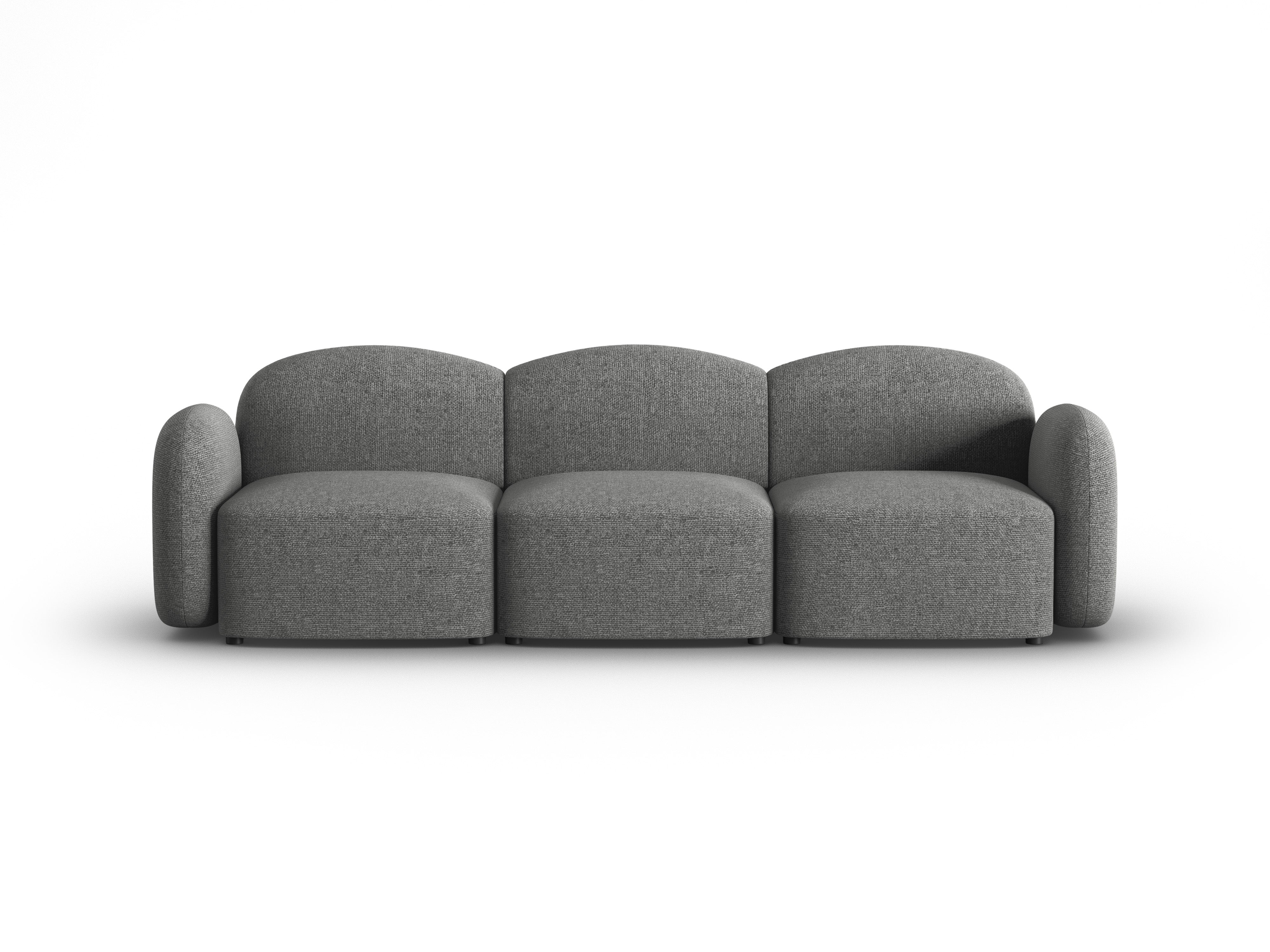 Sofa 3-osobowa BLAIR szenil ciemnoszary melanż Micadoni    Eye on Design