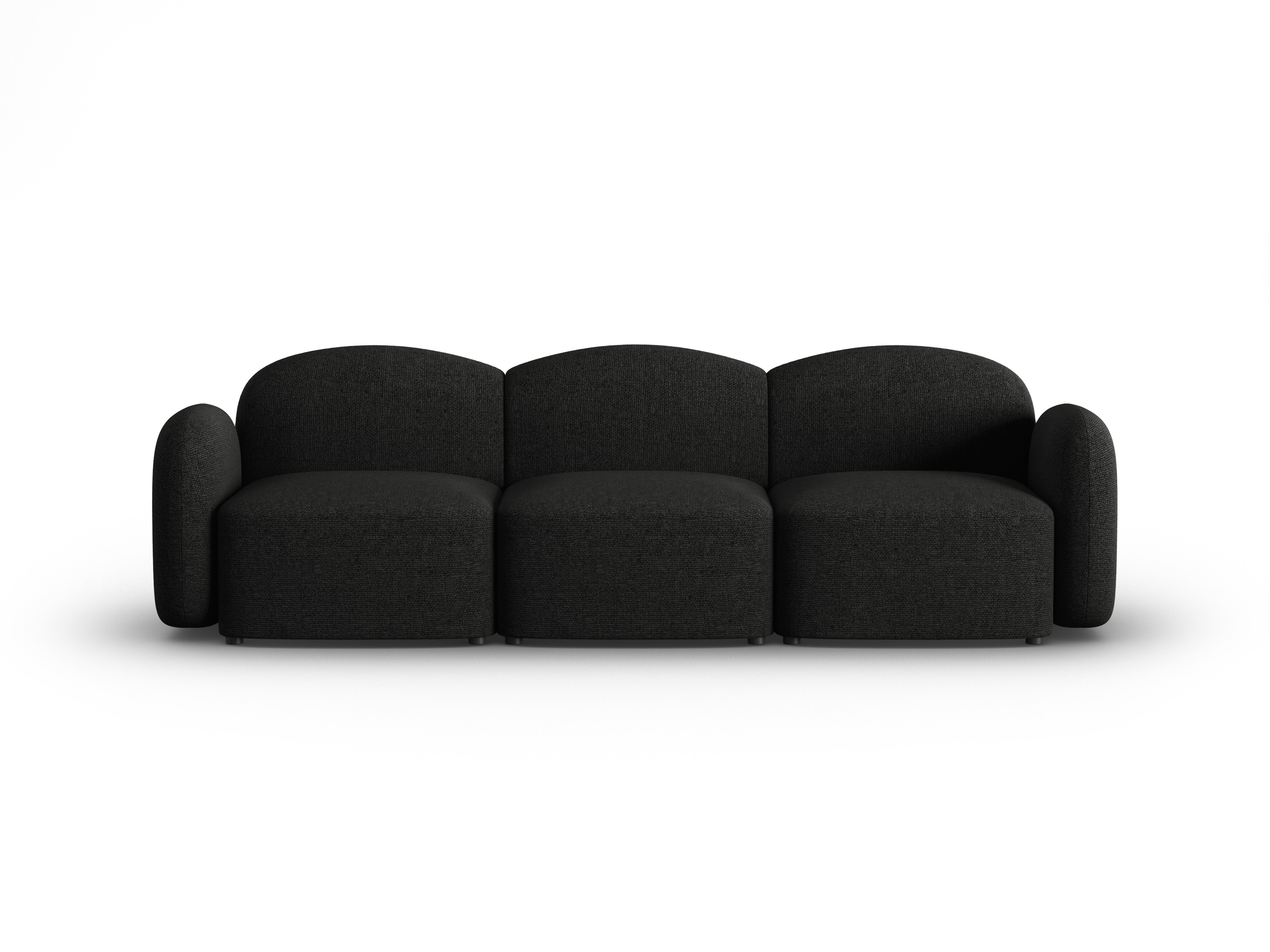 Sofa 3-osobowa BLAIR szenil czarny melanż Micadoni    Eye on Design