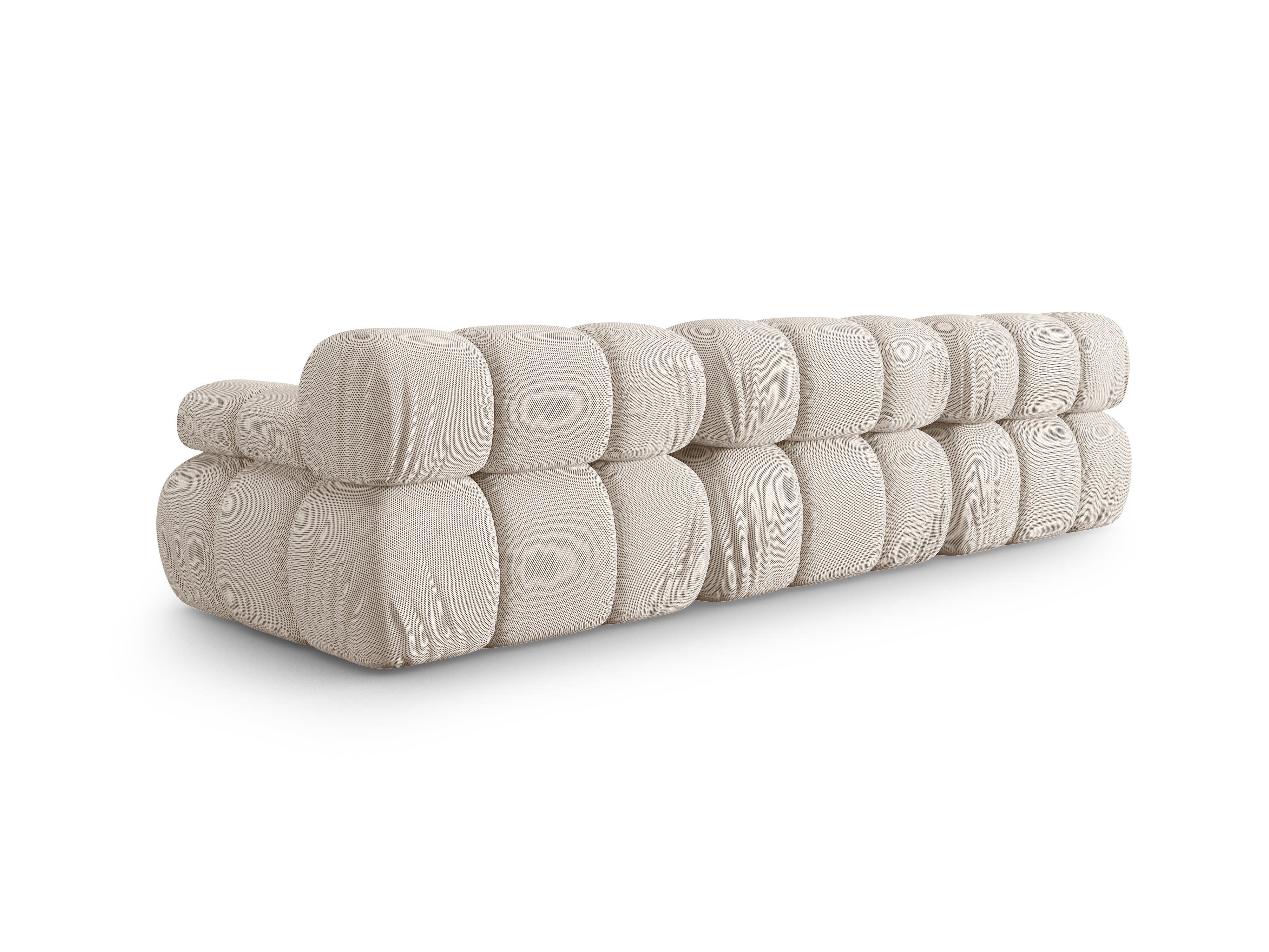 Modulares 3-Sitzer-Sofa BELLIS in beigem 3D-Stoff
