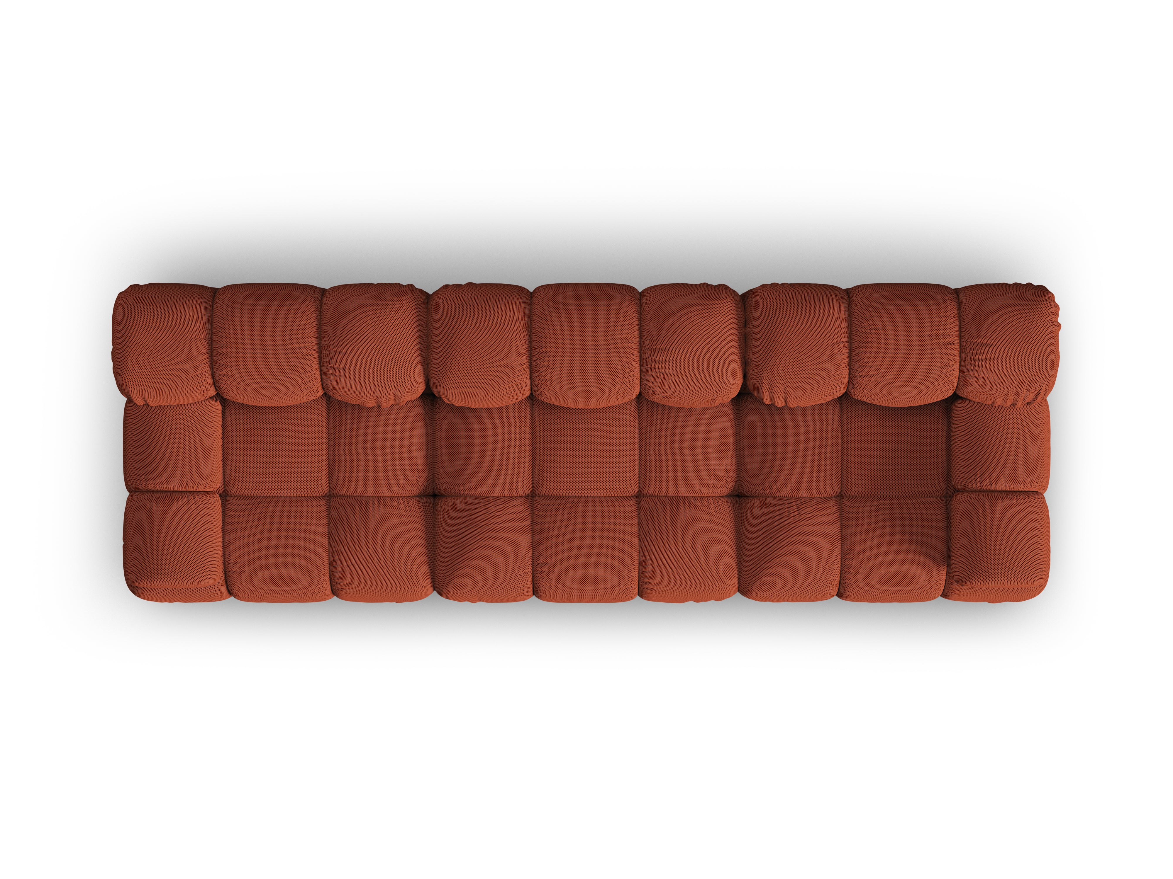 Modulares 3-Sitzer-Sofa BELLIS aus 3D-Ziegeltuch