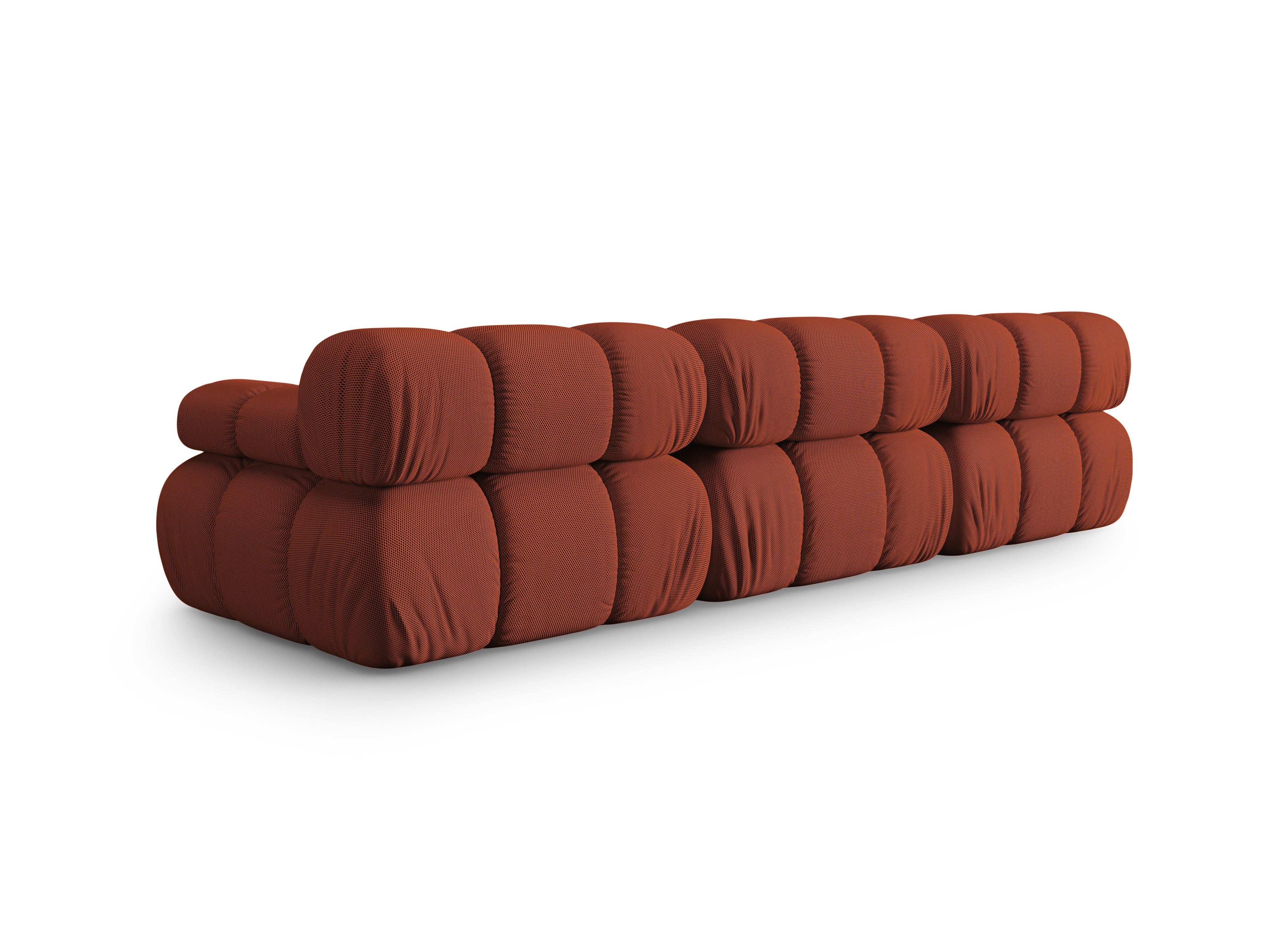 Modulares 3-Sitzer-Sofa BELLIS aus 3D-Ziegeltuch
