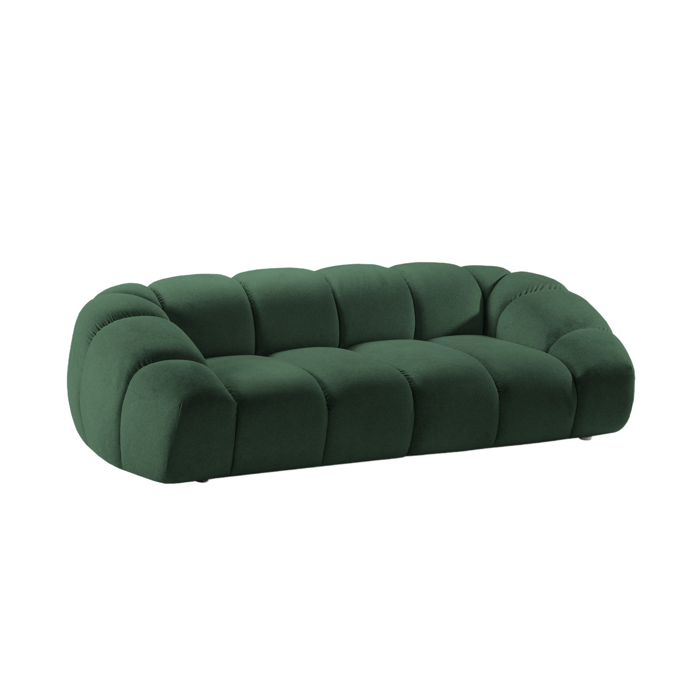 Sofa 3-Sitzer DIANA dunkelgrüner Chenille