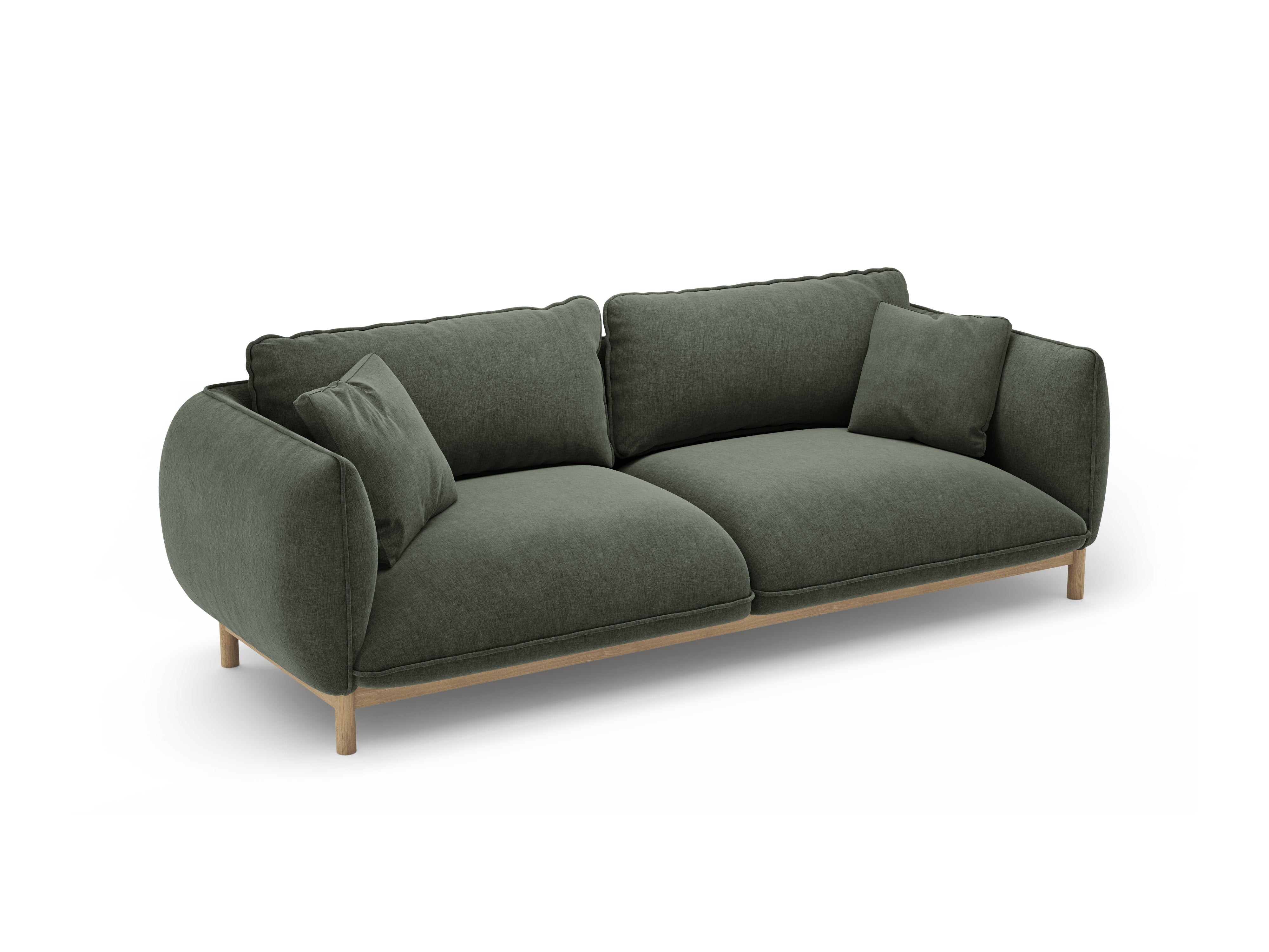 3-seater Sofa ADA green chenille