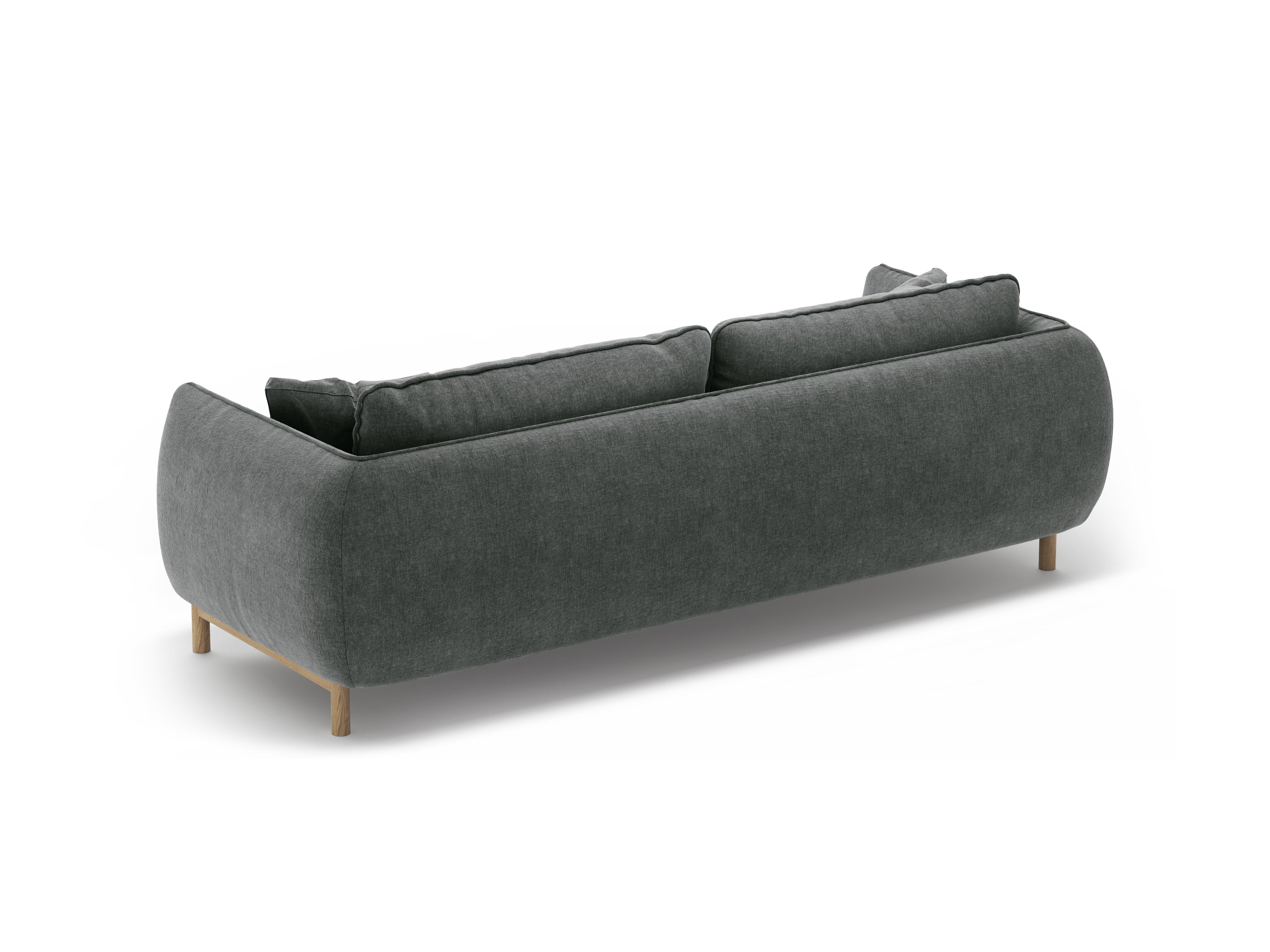3-seater Sofa ADA dark gray chenille