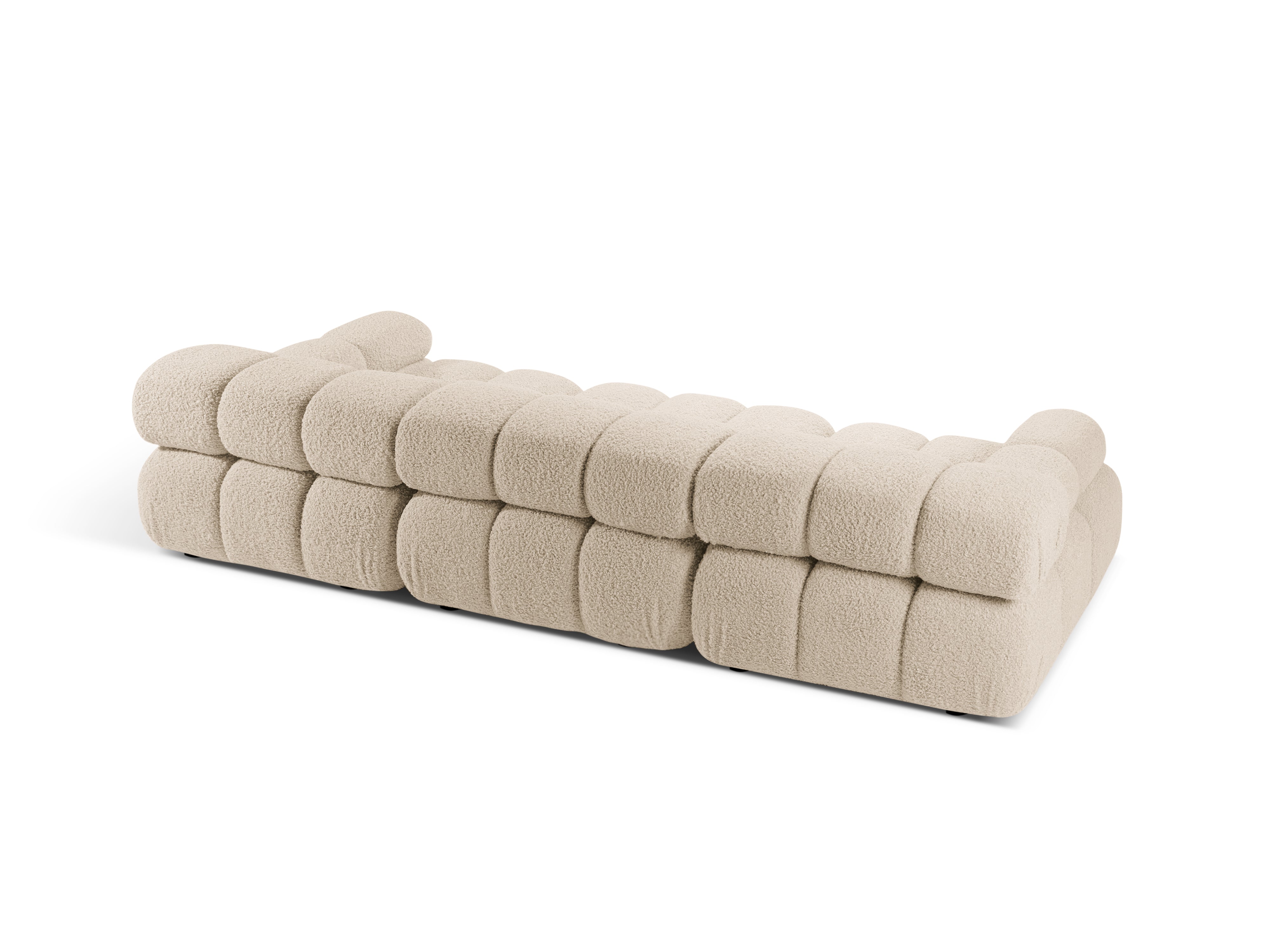 Modulares 3-Sitzer Sofa BELLIS in beigem Boucle
