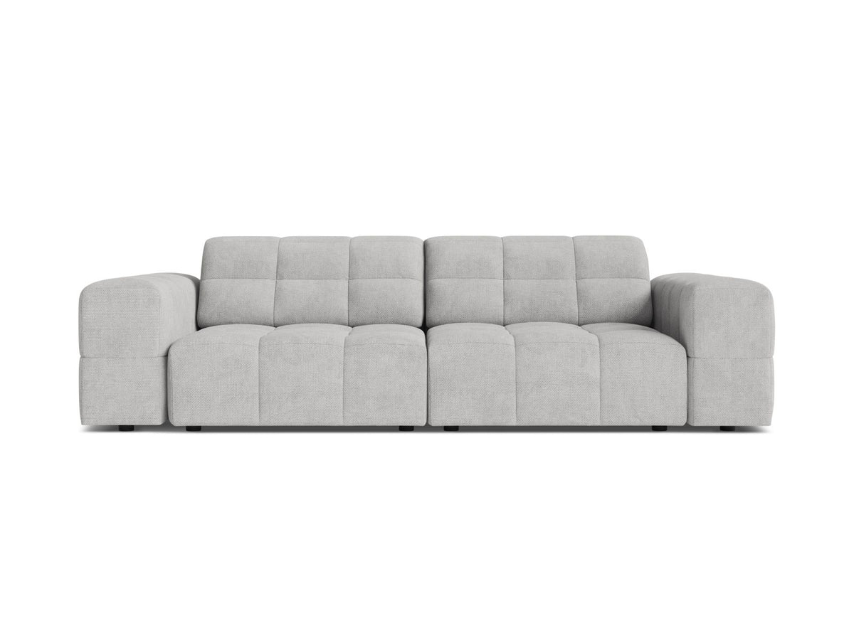 Sofa 3-osobowa JENNIFER srebrny szenil – Micadoni