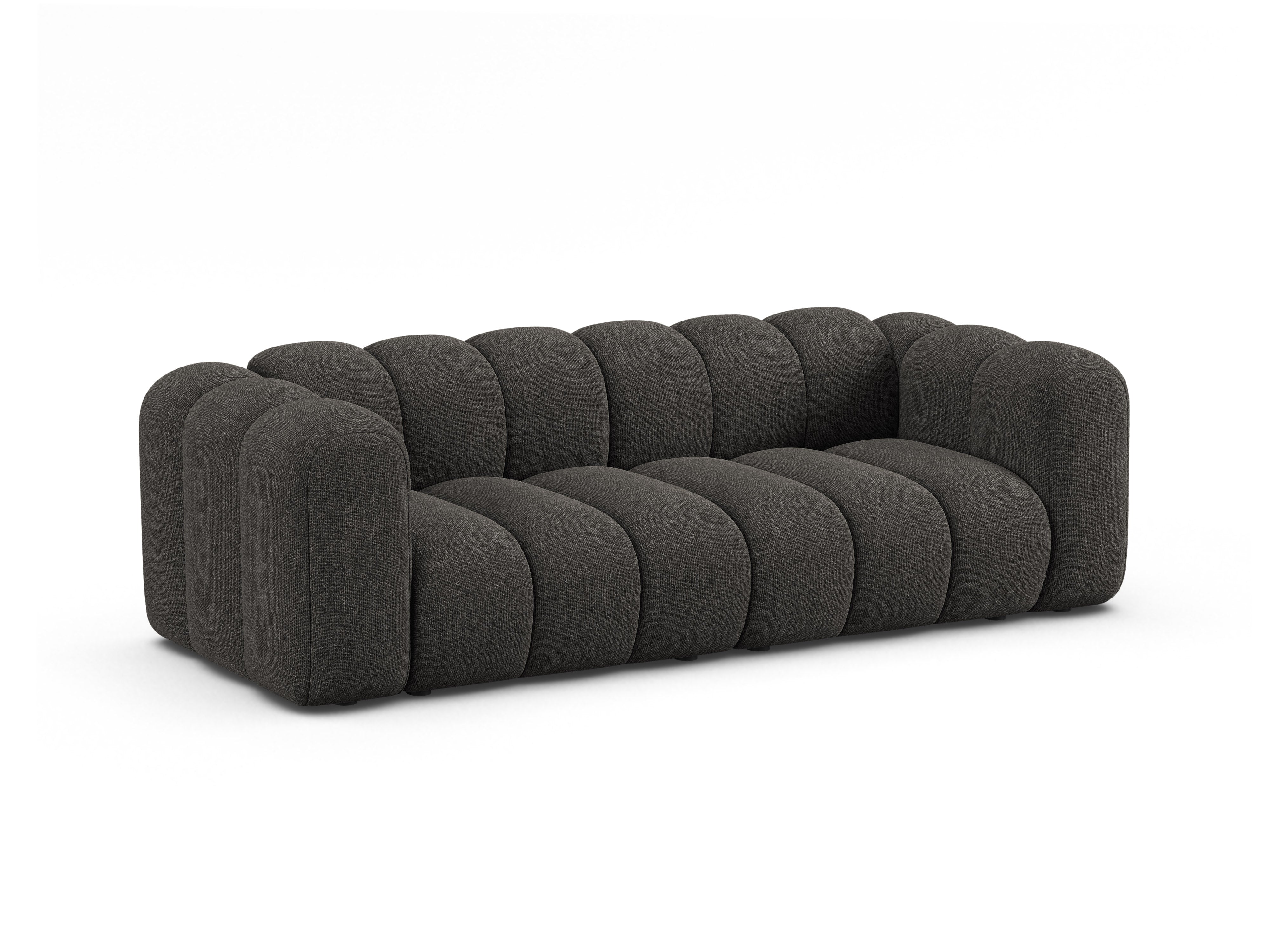 Sofa 3-sitzig LUPINE graues Chenille
