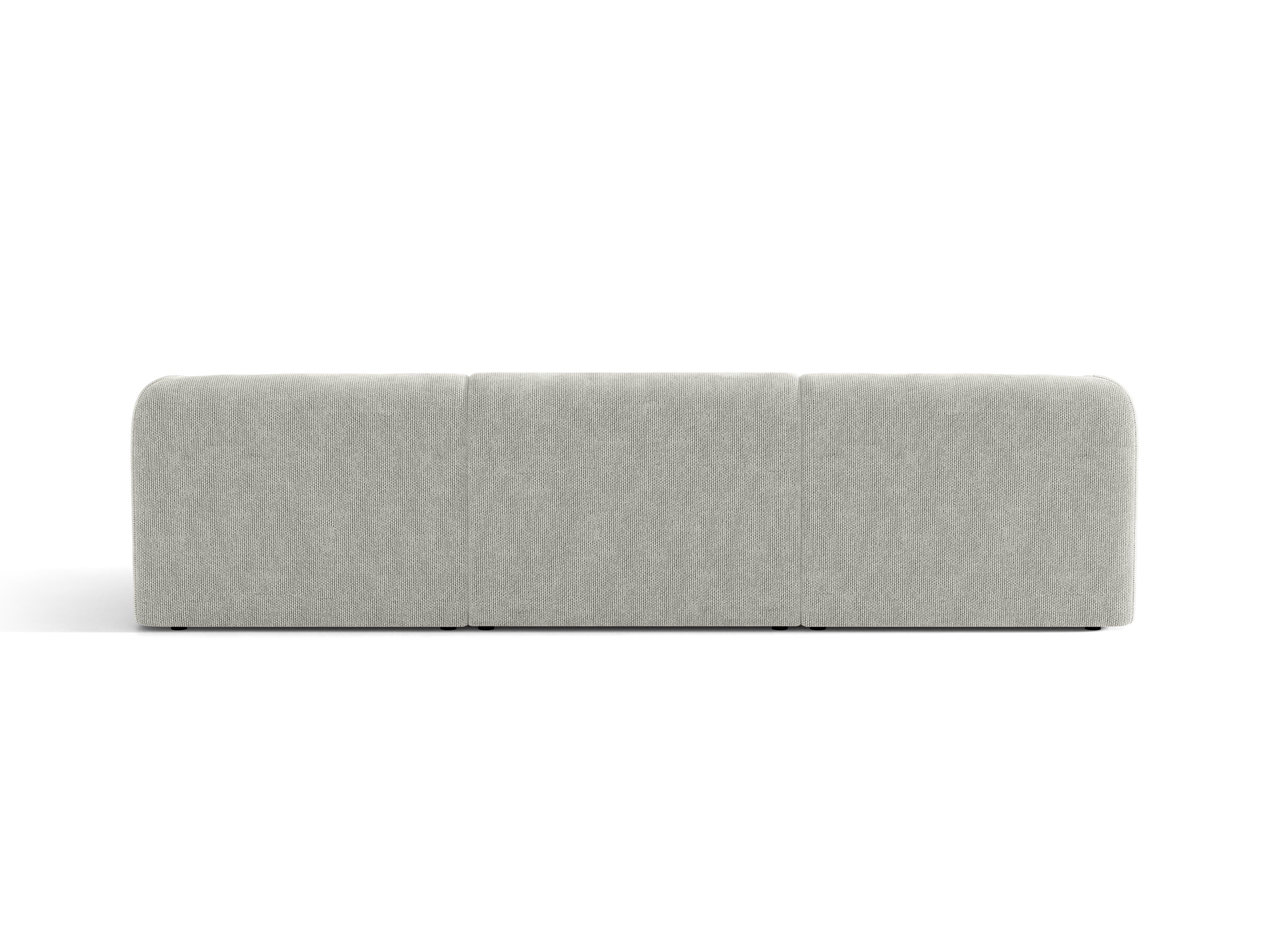 Sofa 3-sitzig MILEY graues Chenille