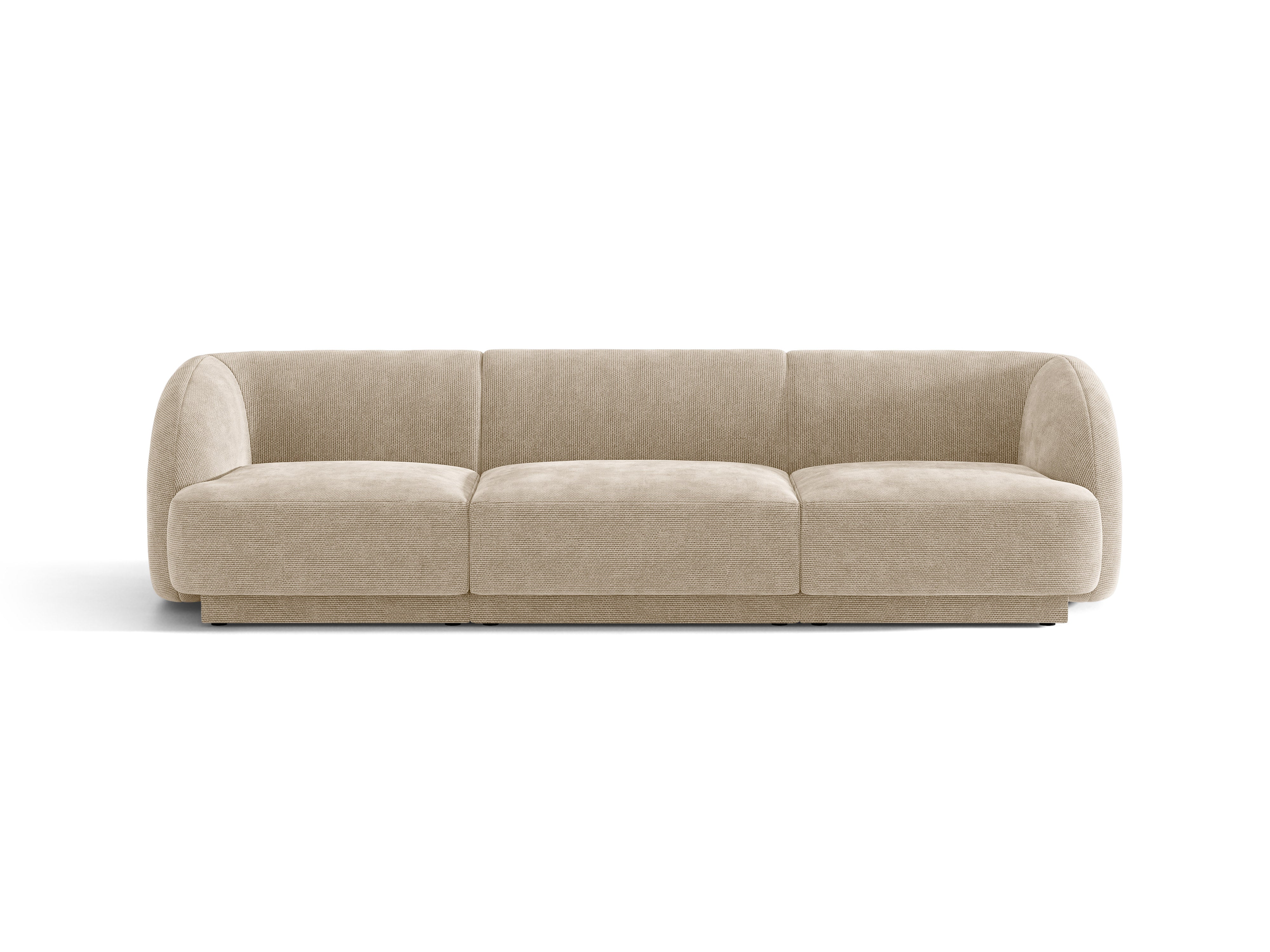 Sofa 3-sitzig MILEY beige Chenille