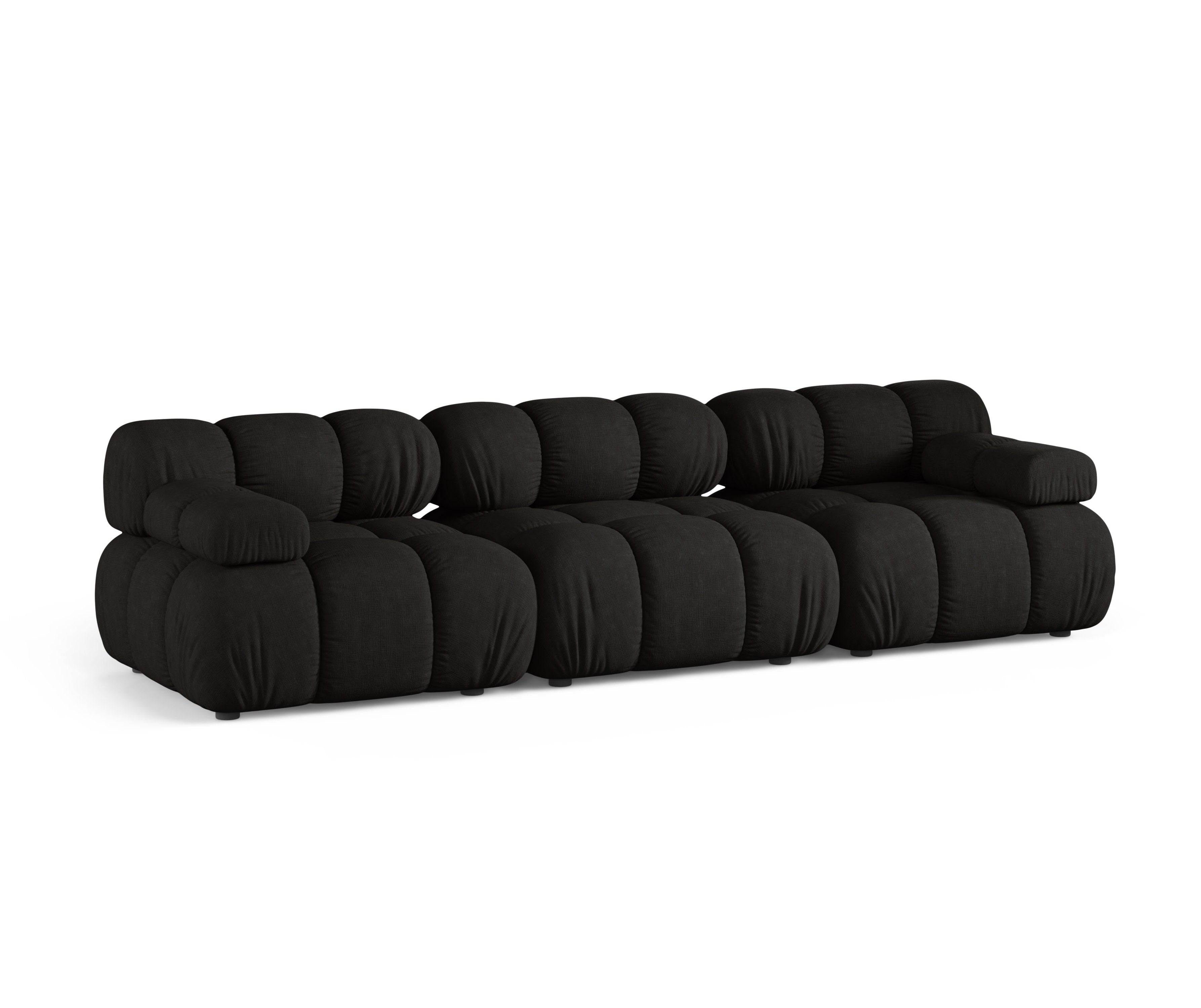Modulares 3-Sitzer Sofa BELLIS in Schwarz