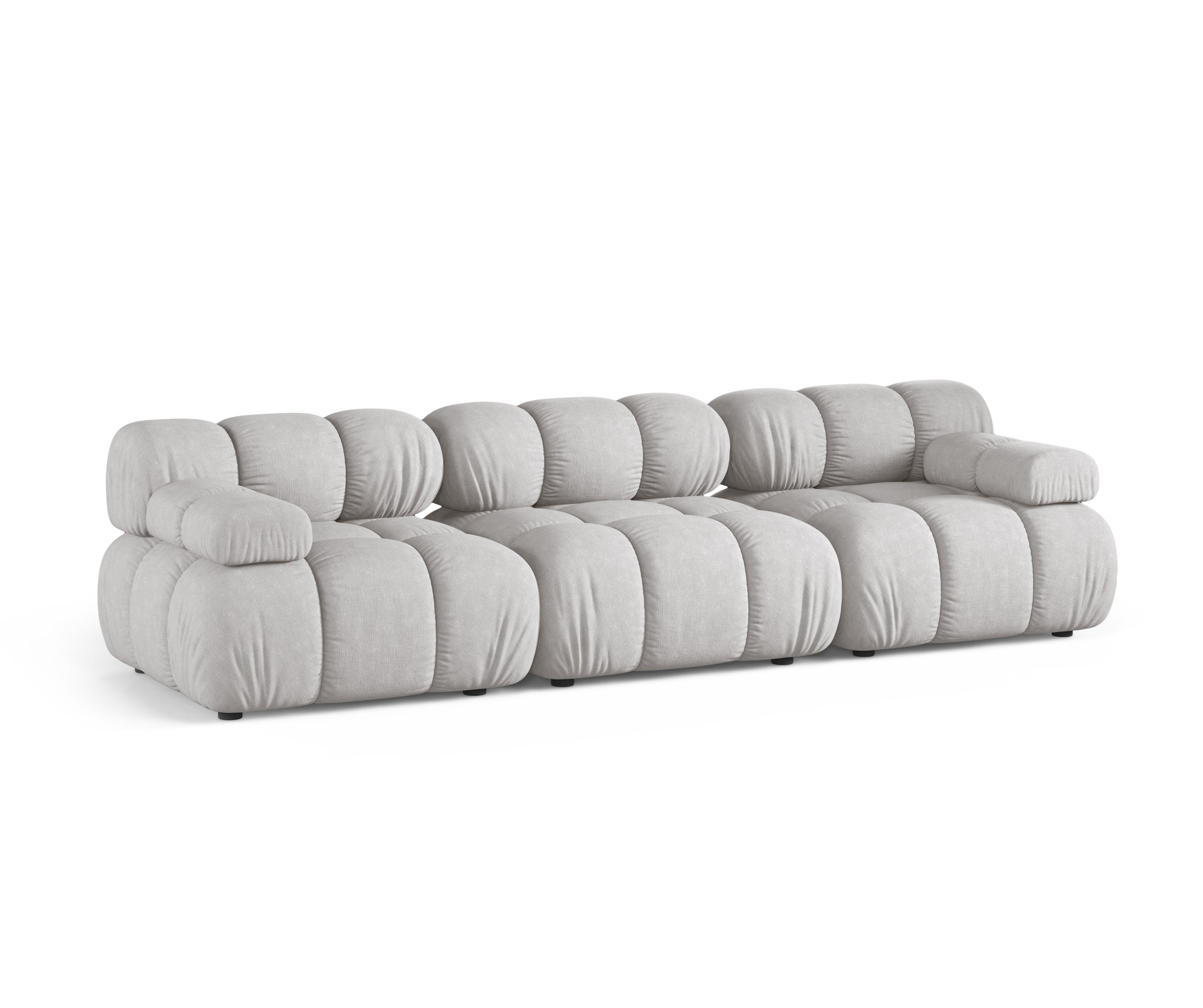 Modulares 3-Sitzer-Sofa BELLIS in Hellgrau