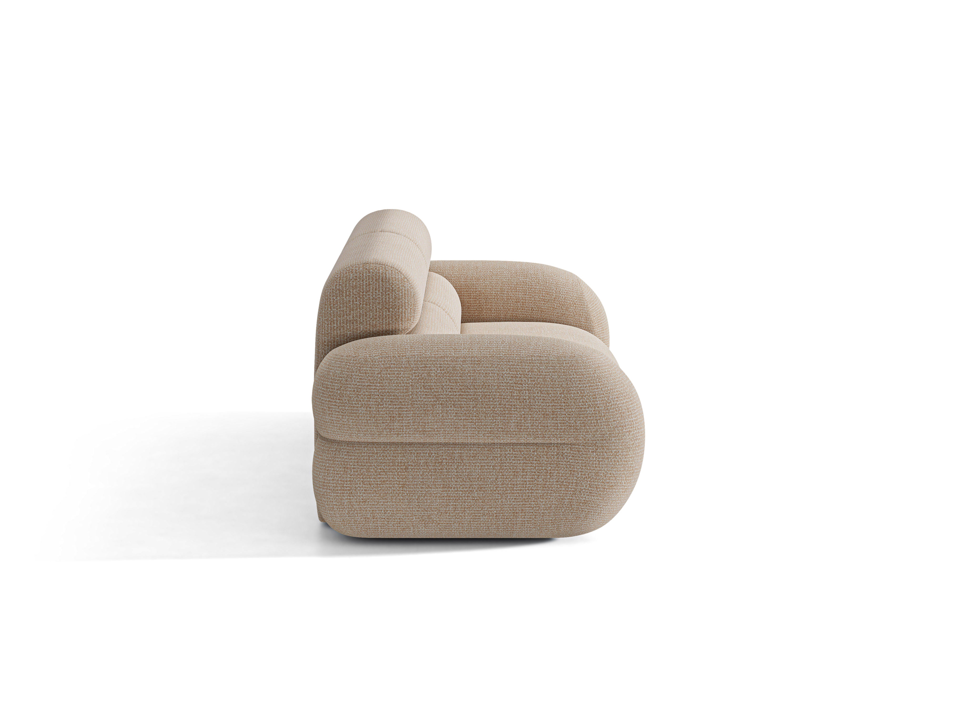 Sofa für 3 Personen NEO in sandfarbenem Melange