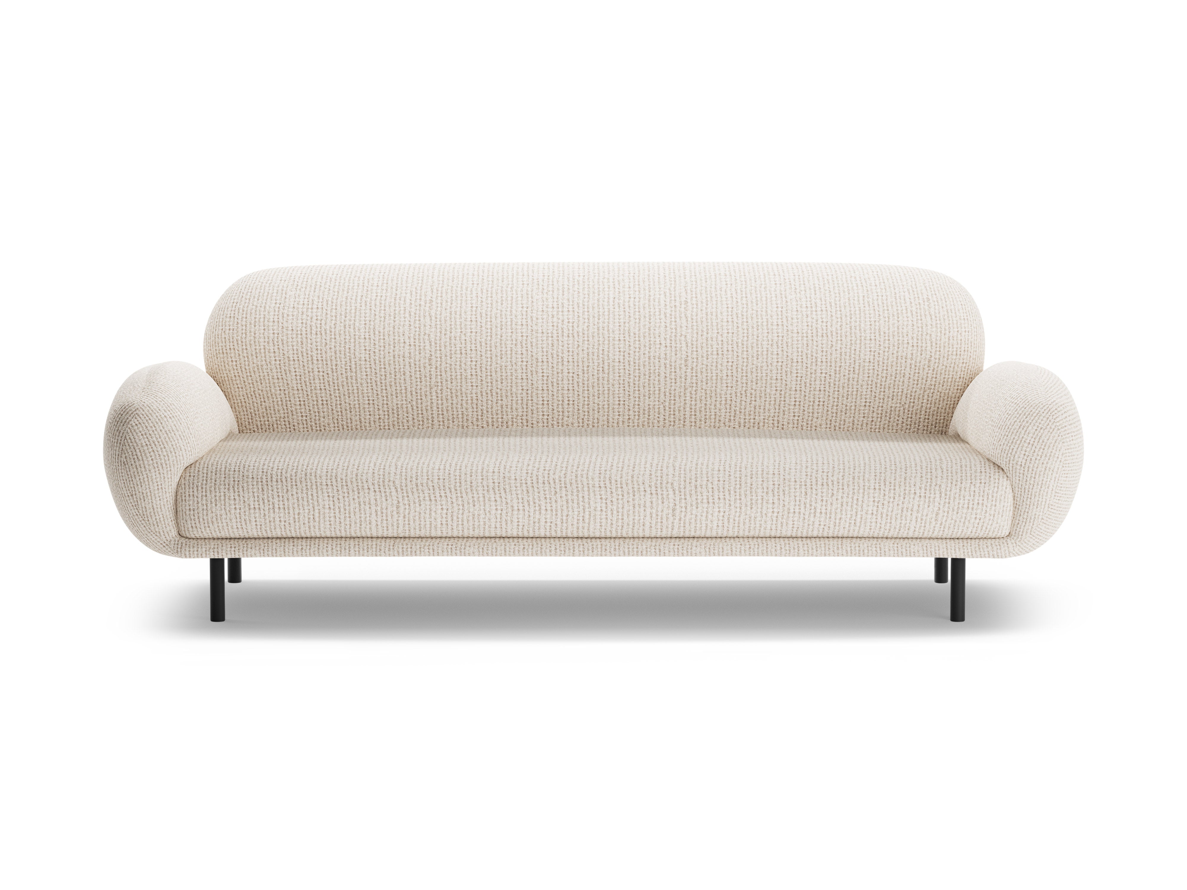 Sofa 3-Sitzer POPPY hellbeige Chenille