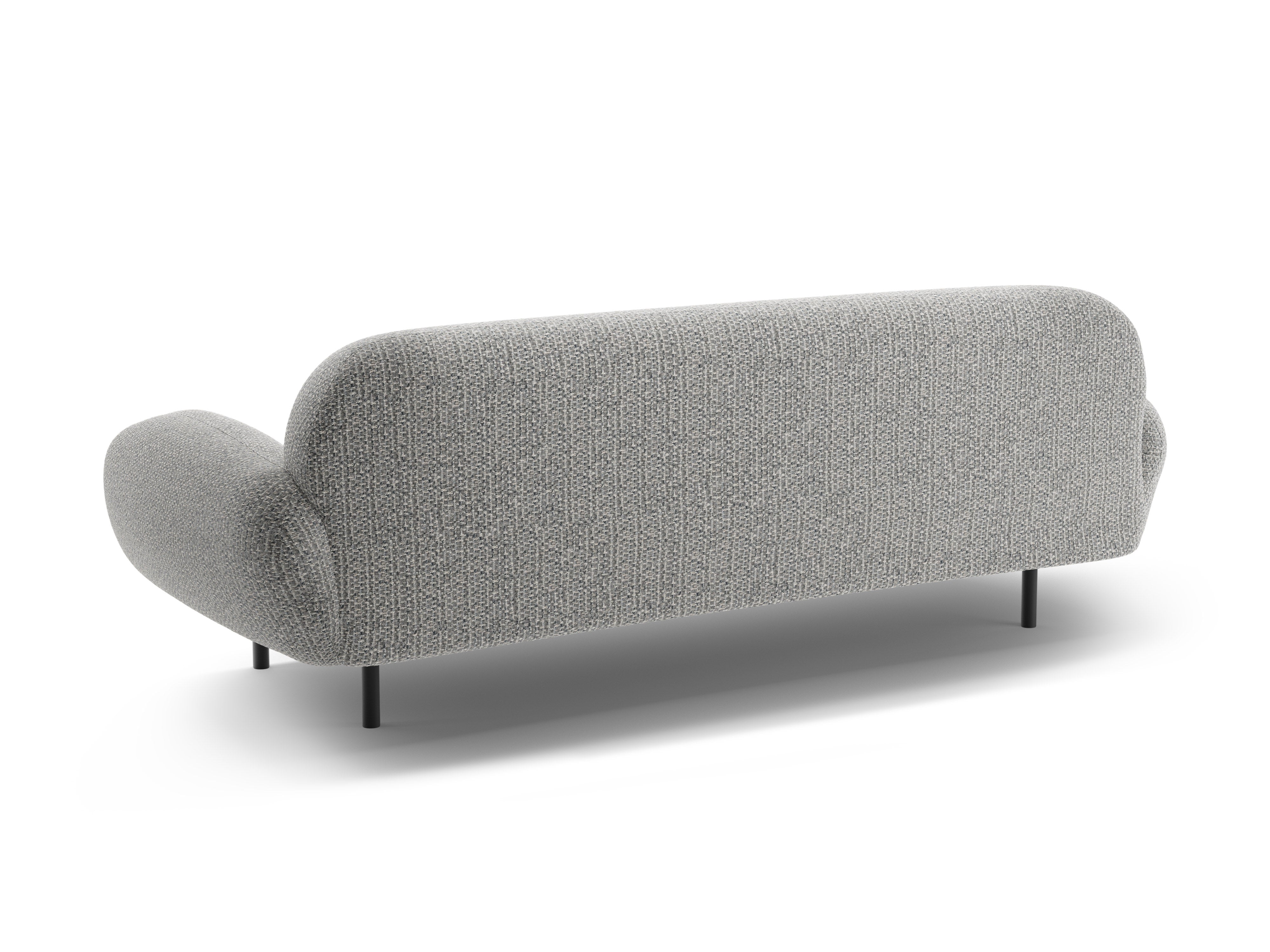 Sofa 3-Sitzer POPPY graues Chenille