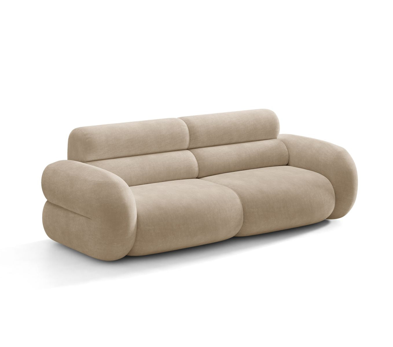 Sofa für 3 Personen NEO in beigem Chenille