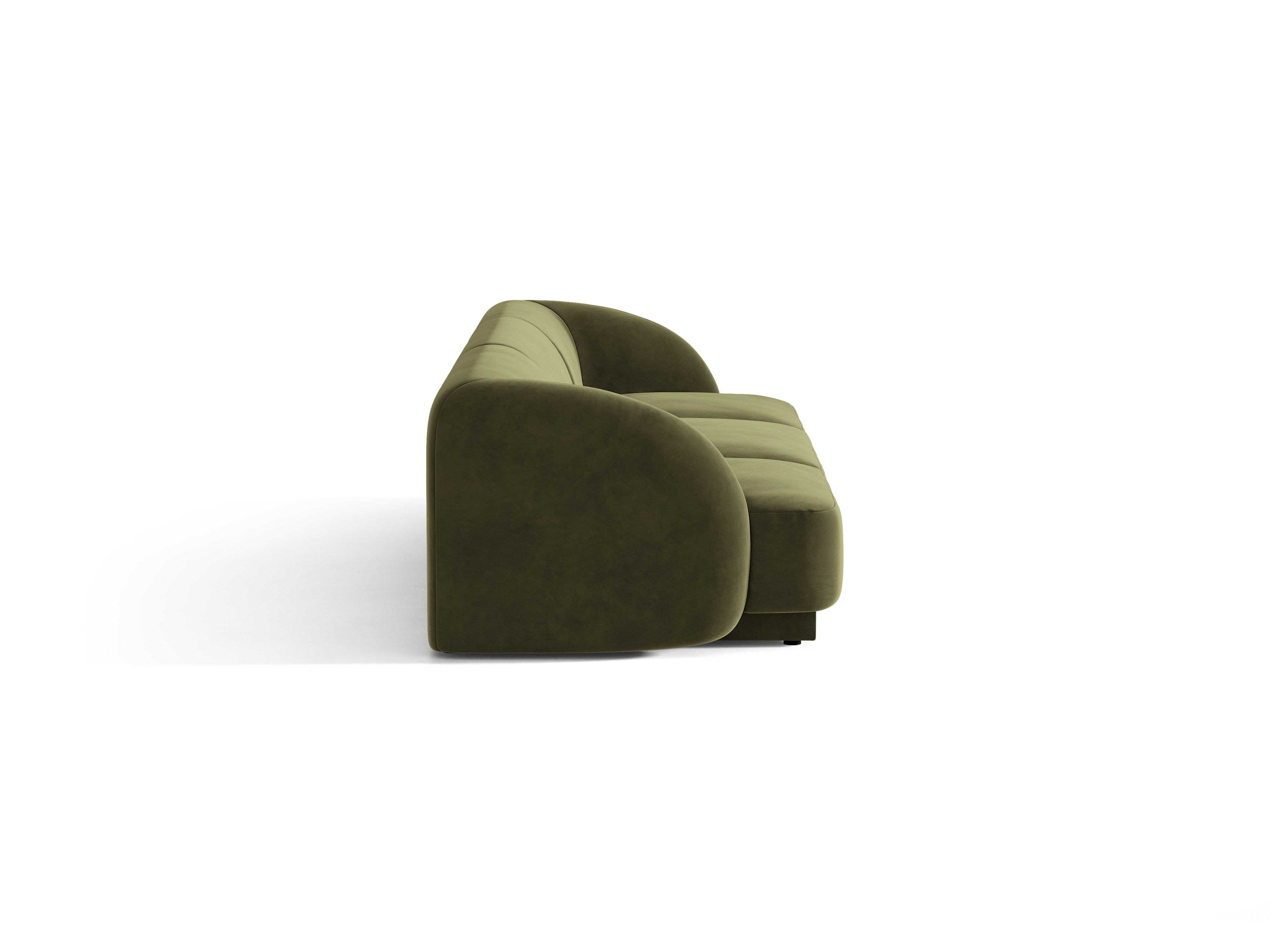 Sofa aus Samt 3-sitzig MILEY grün
