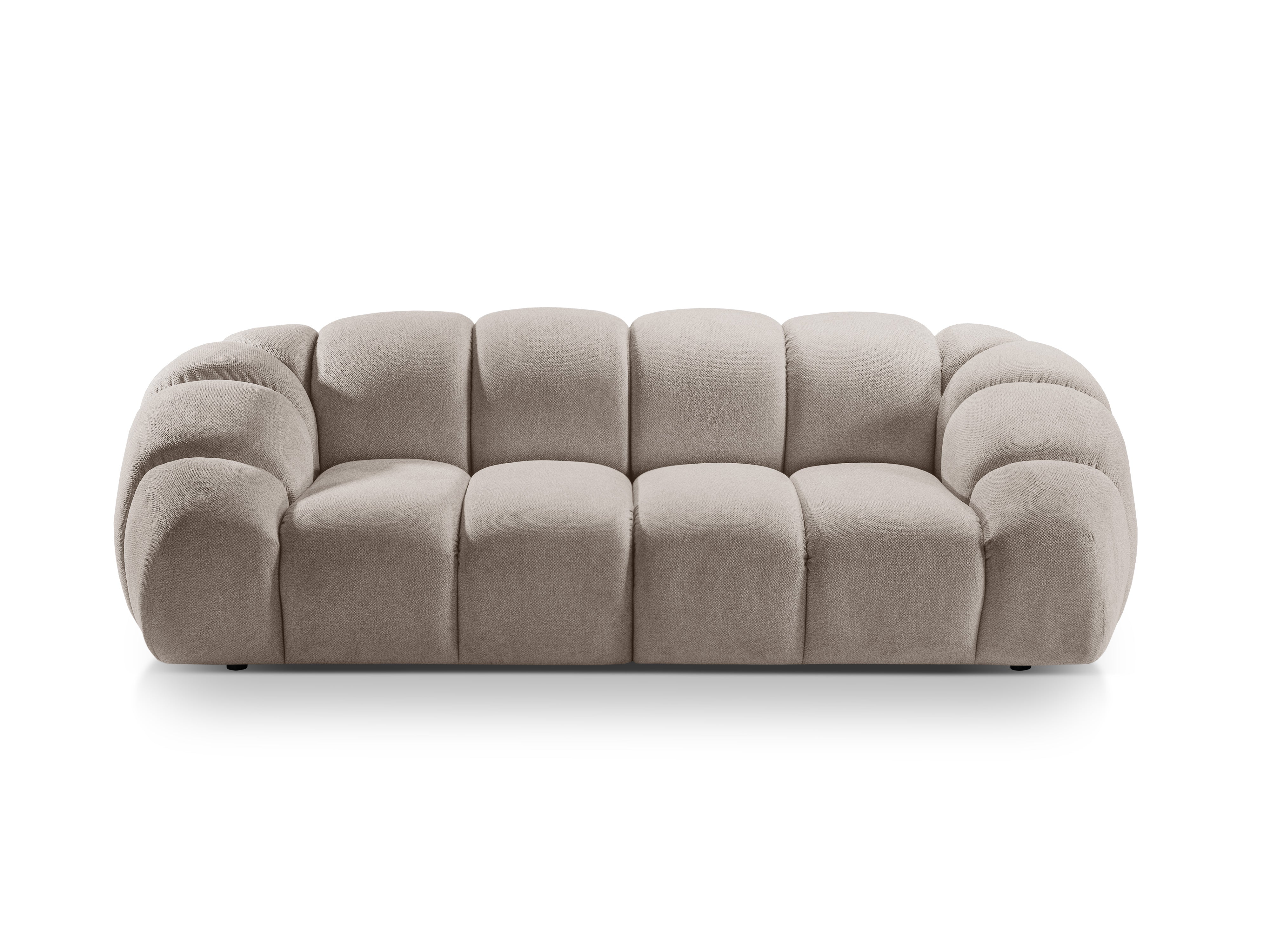 Sofa 2,5-sitzige DIANA dunkelbeige Chenille