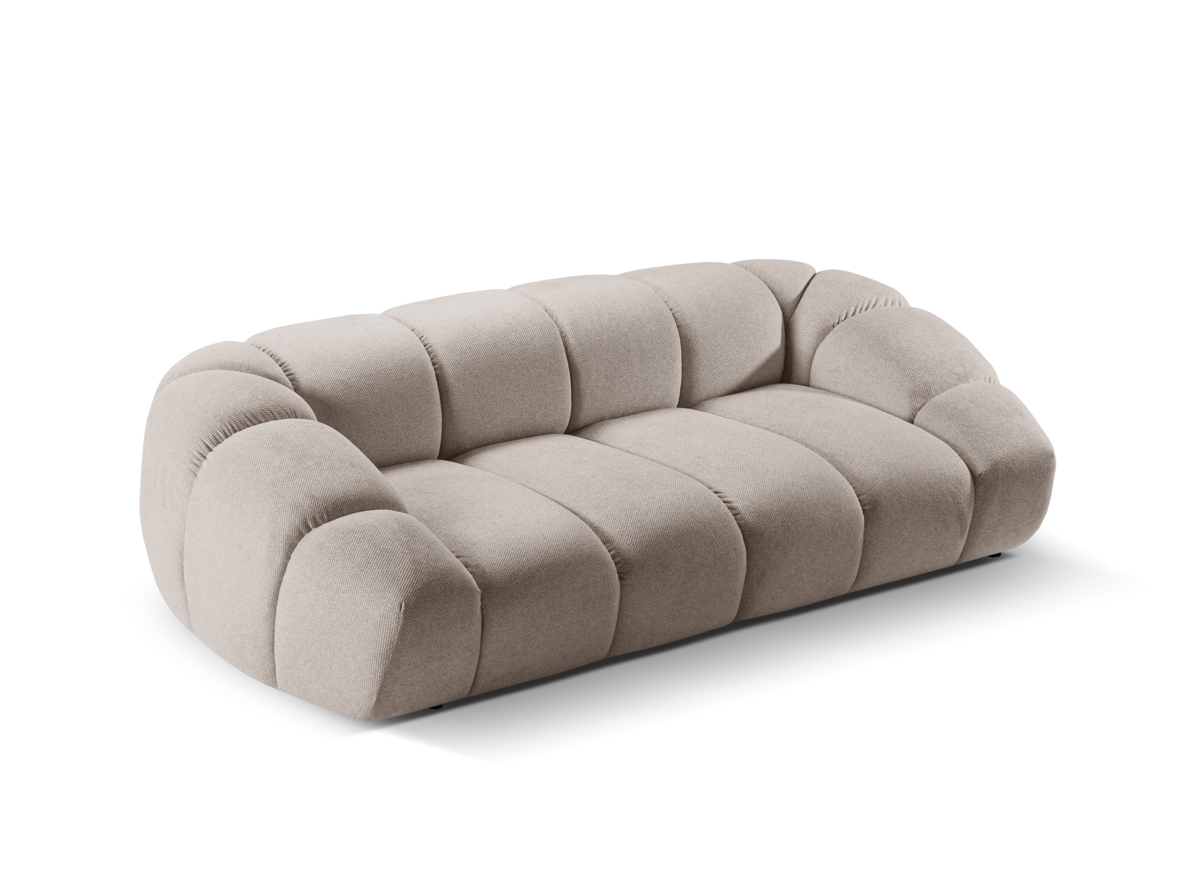 Sofa 2,5-sitzige DIANA dunkelbeige Chenille