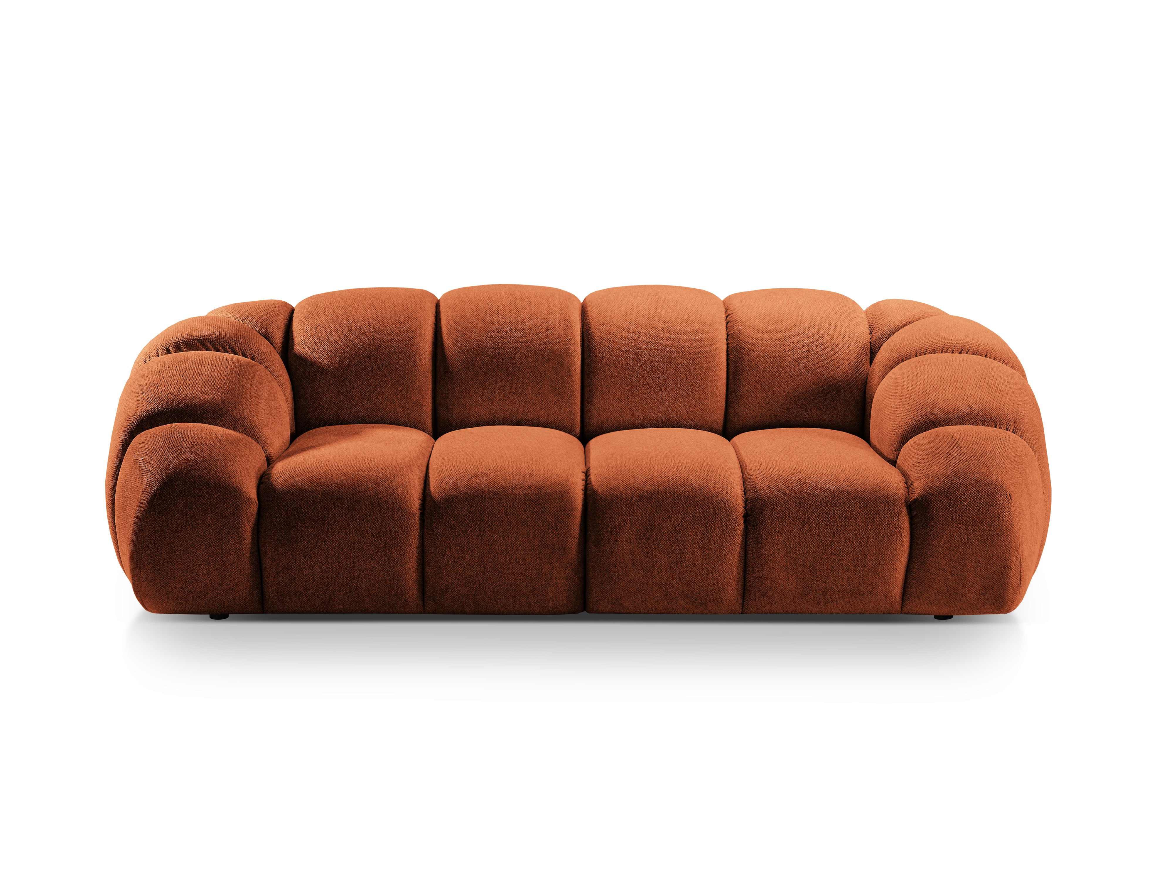 Sofa 2,5-sitzige DIANA terrakotta Chenille