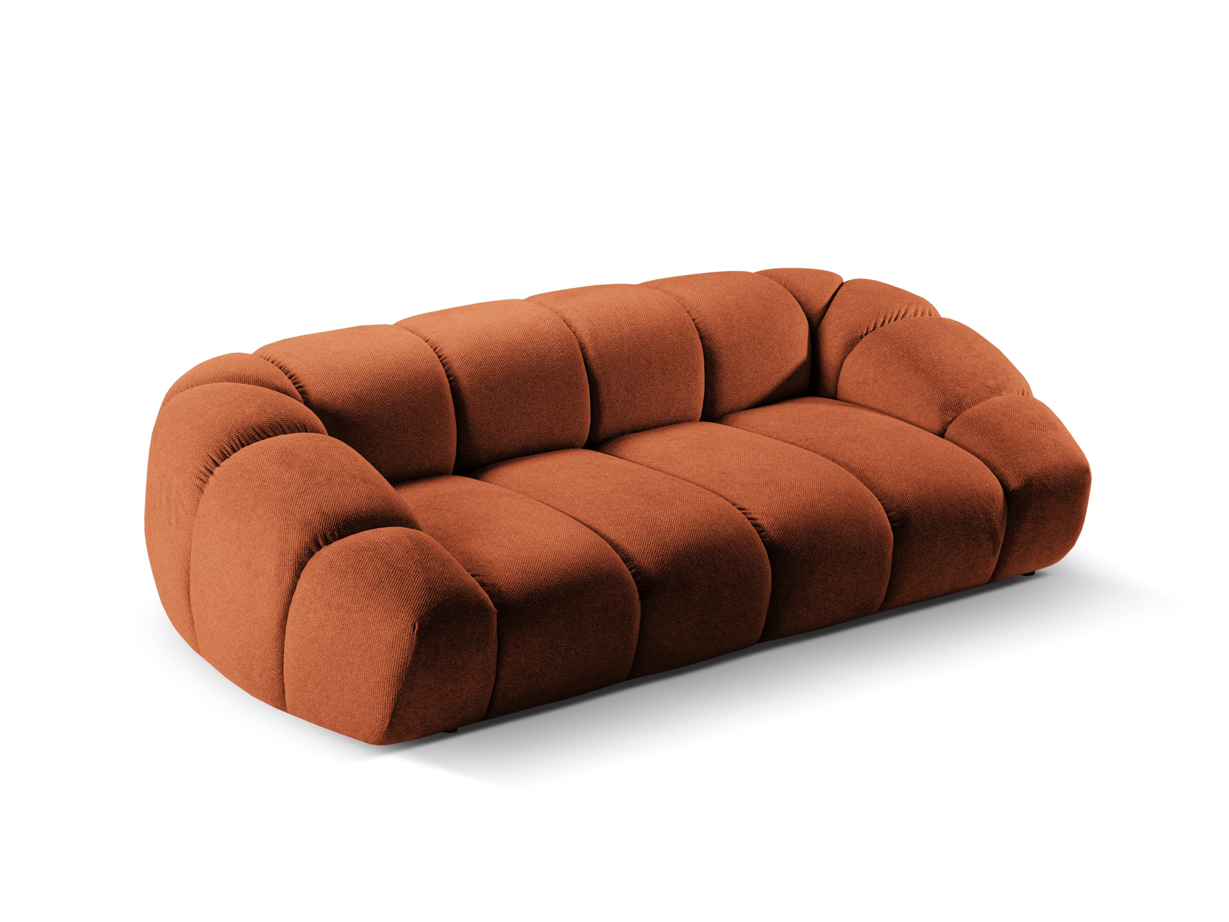 Sofa 2,5-sitzige DIANA terrakotta Chenille