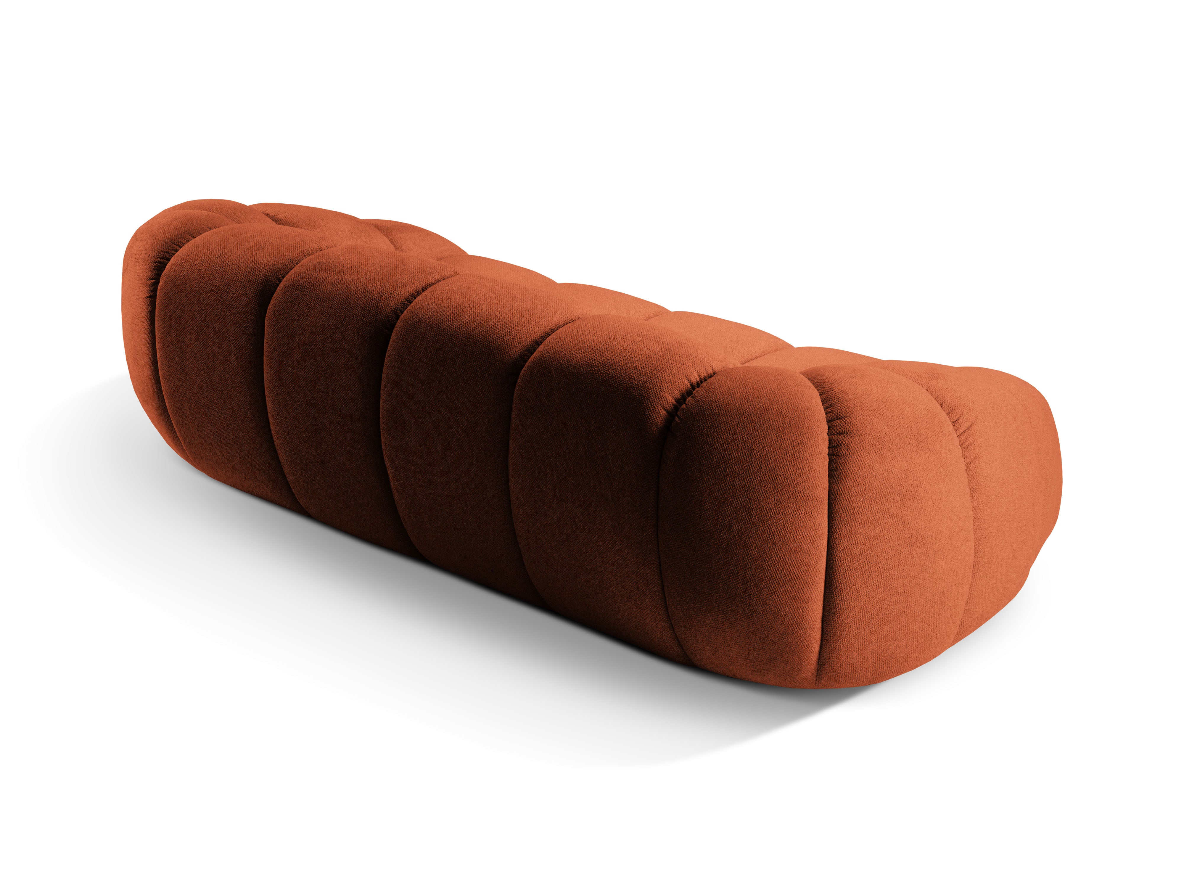Sofa 2,5-sitzige DIANA terrakotta Chenille