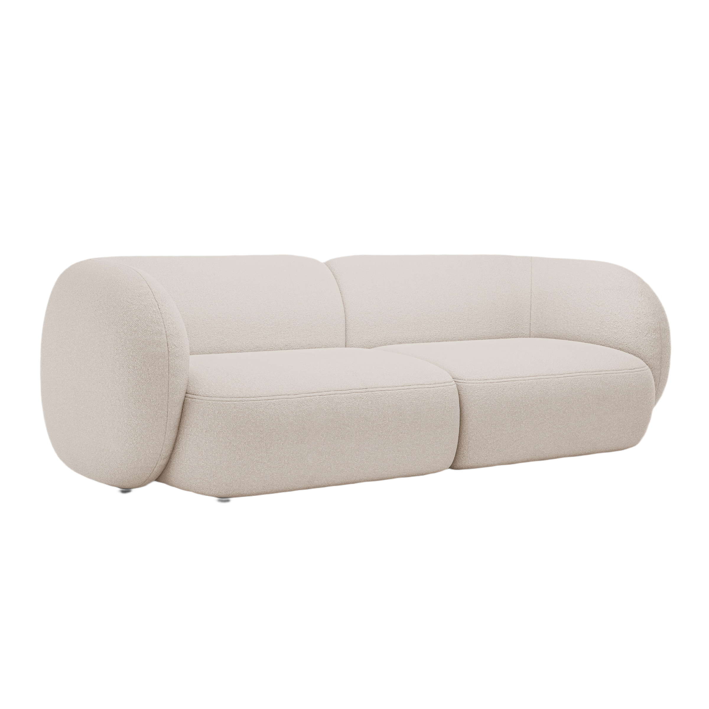 Sofa für 4 Personen KATE beige Boucle