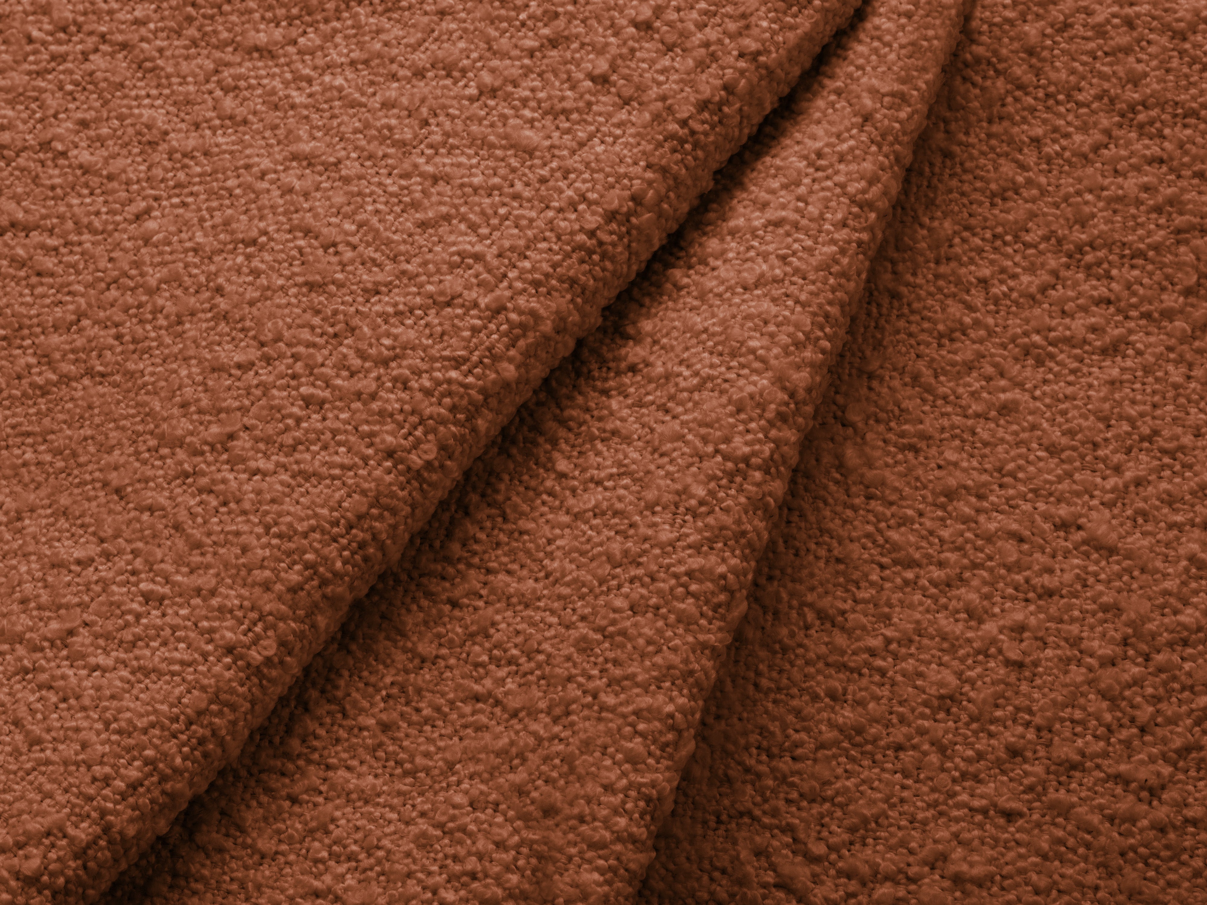 Sofa für 4 Personen KATE terracotta Boucle
