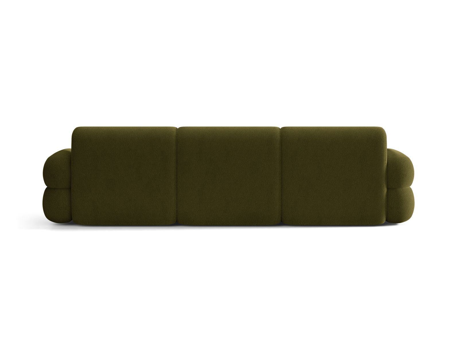 Sofa für 4 Personen NEO in olivgrünem Boucle