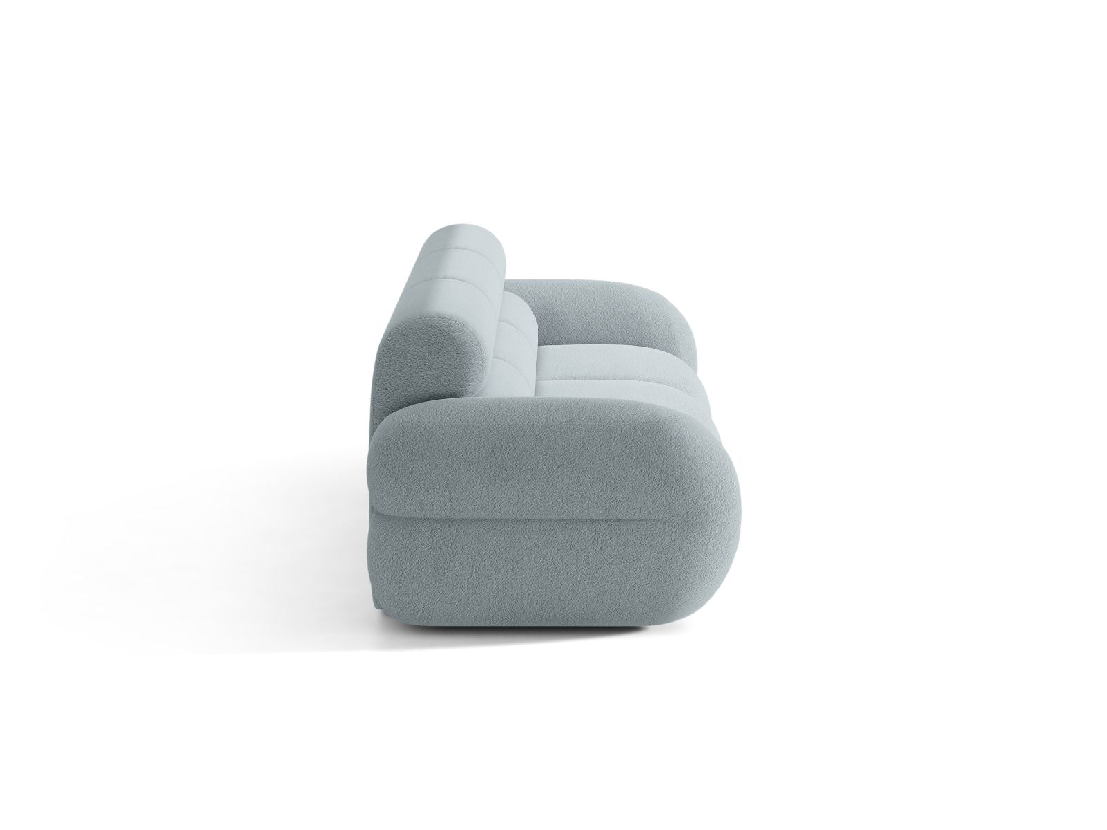 Sofa für 4 Personen NEO in himmelblauem Boucle